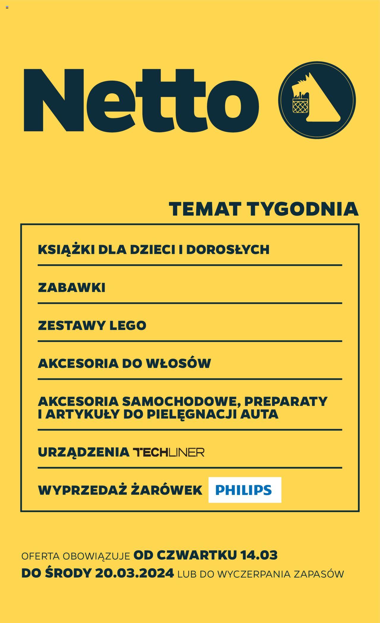 NETTO Gazetka Non Food ważna od 14.03.2024 do 20.03.2024 strona 1