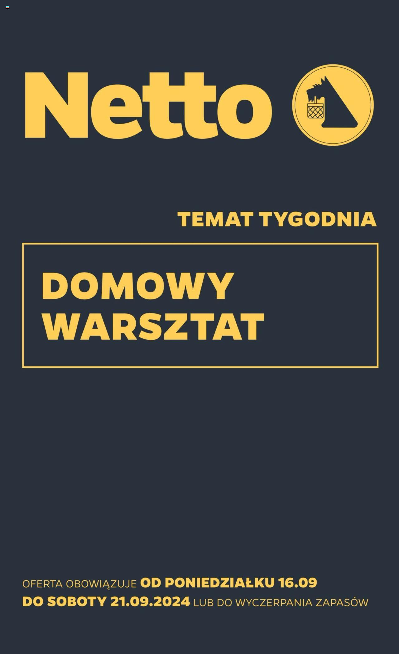 NETTO Gazetka Non Food ważna od 16.09.2024 do 21.09.2024 strona 1