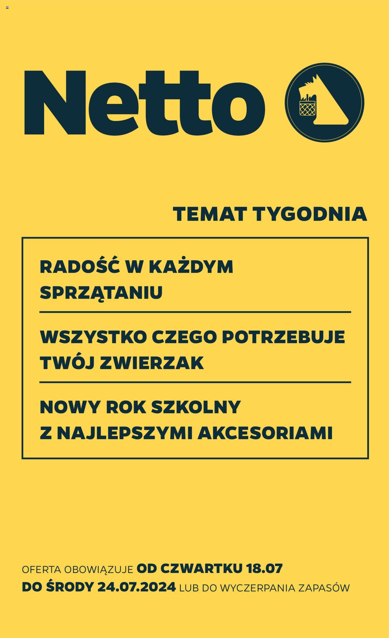 NETTO Gazetka Non Food ważna od 18.07.2024 do 24.07.2024 strona 1