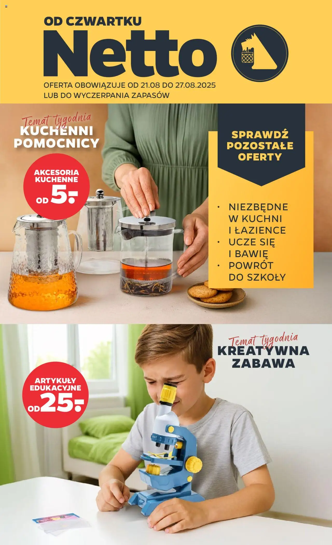 NETTO Gazetka Non Food ważna od 21.08.2025 do 27.08.2025 strona 1