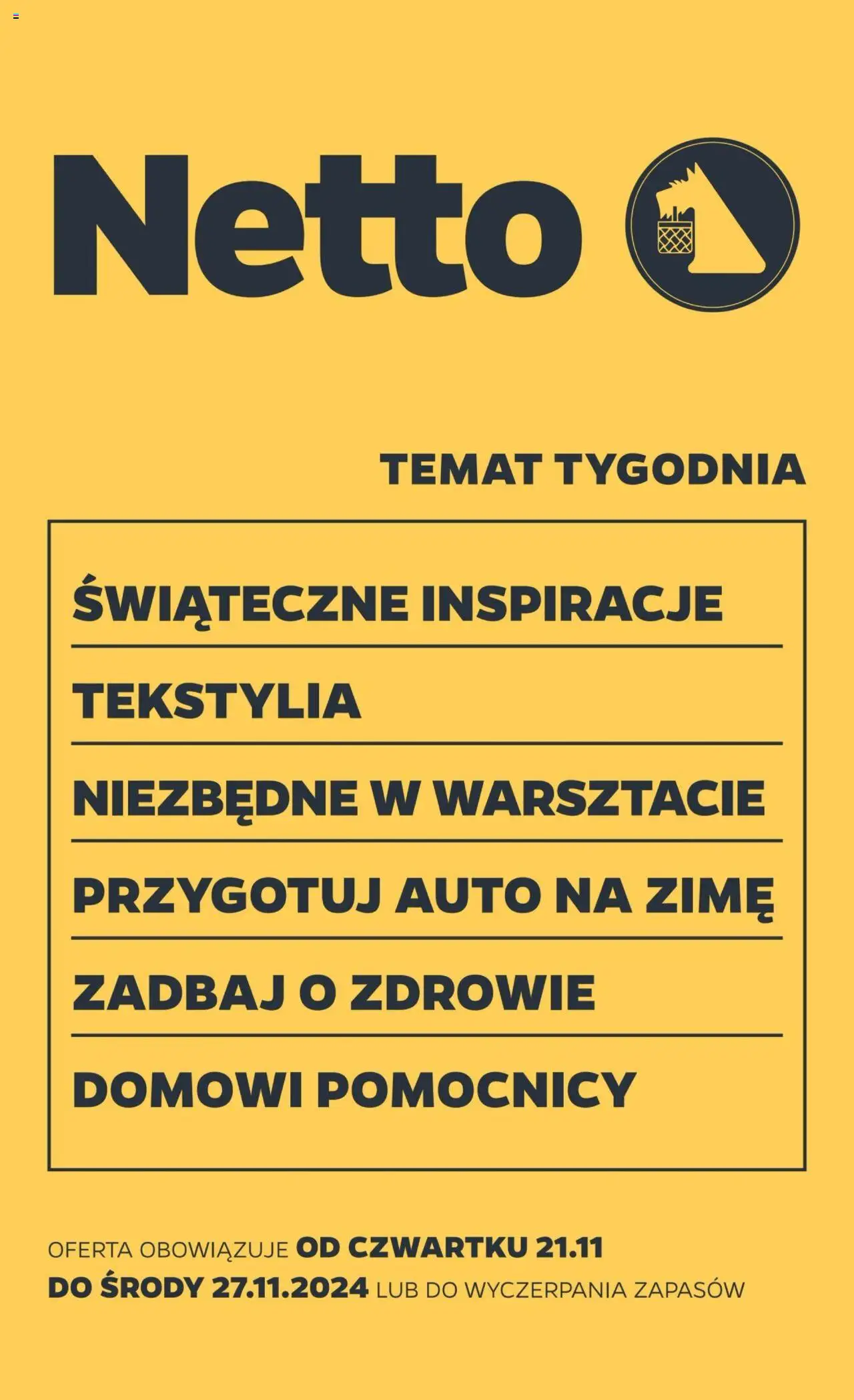 NETTO Gazetka Non Food ważna od 21.11.2024 do 27.11.2024 strona 1