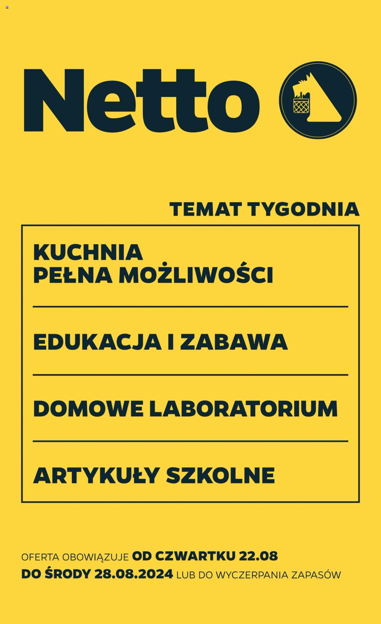 NETTO Gazetka Non Food ważna od  22.08.2024 do 28.08.2024 strona 1