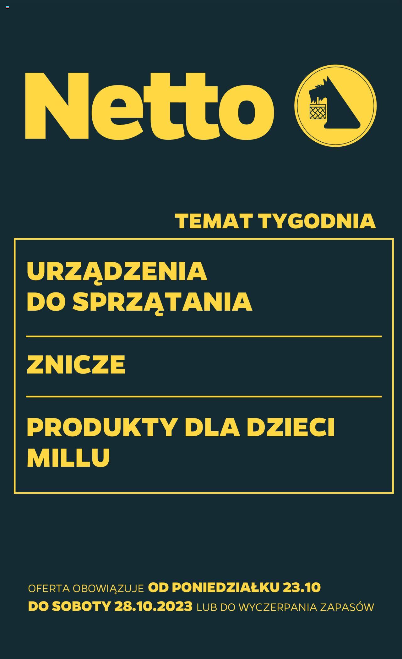 NETTO Gazetka Non Food ważna od 23.10.2023 do  28.10.2023 strona 1