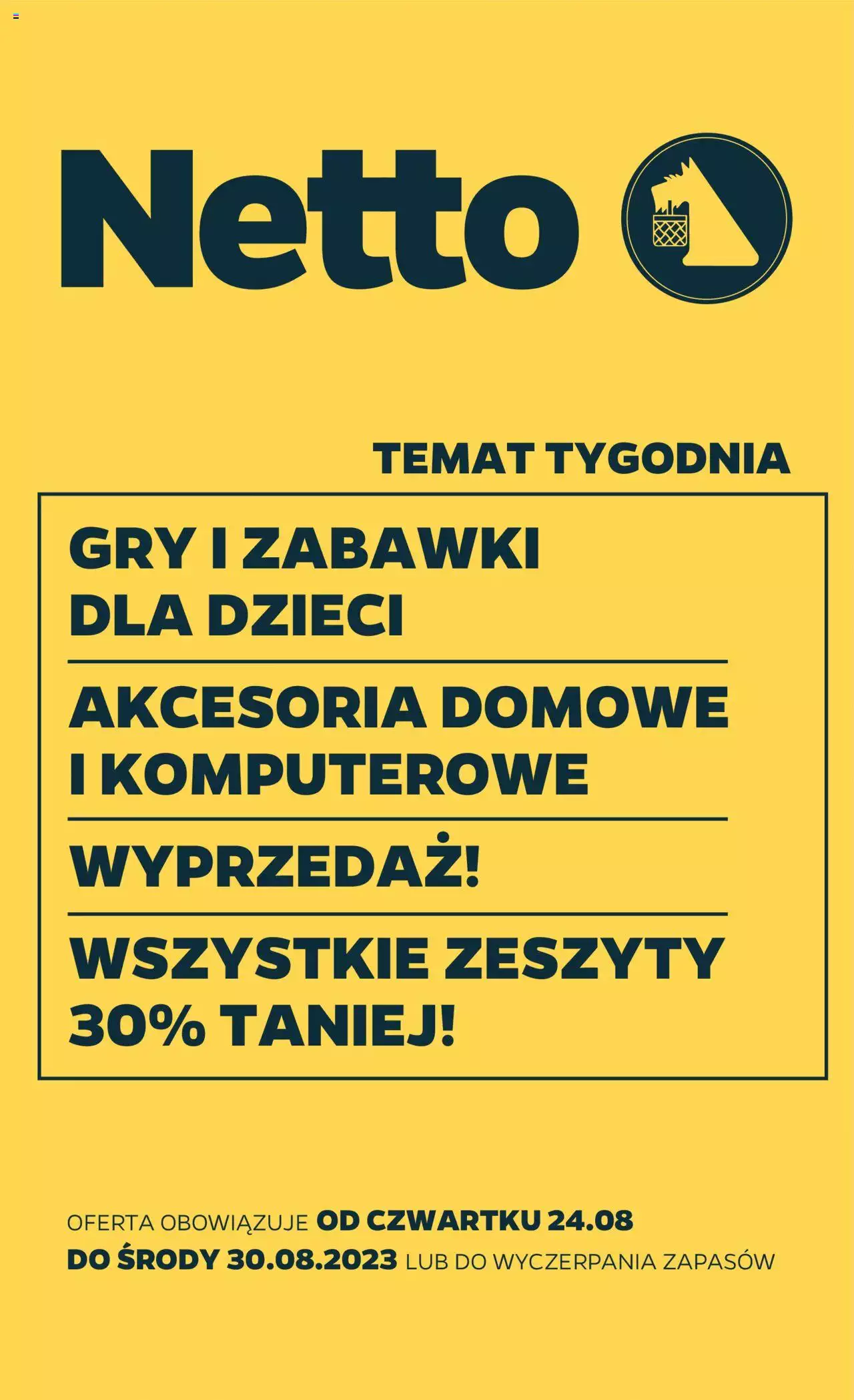 NETTO Gazetka Non Food ważna od 24.08.2023 do 30.08.2023 strona 1