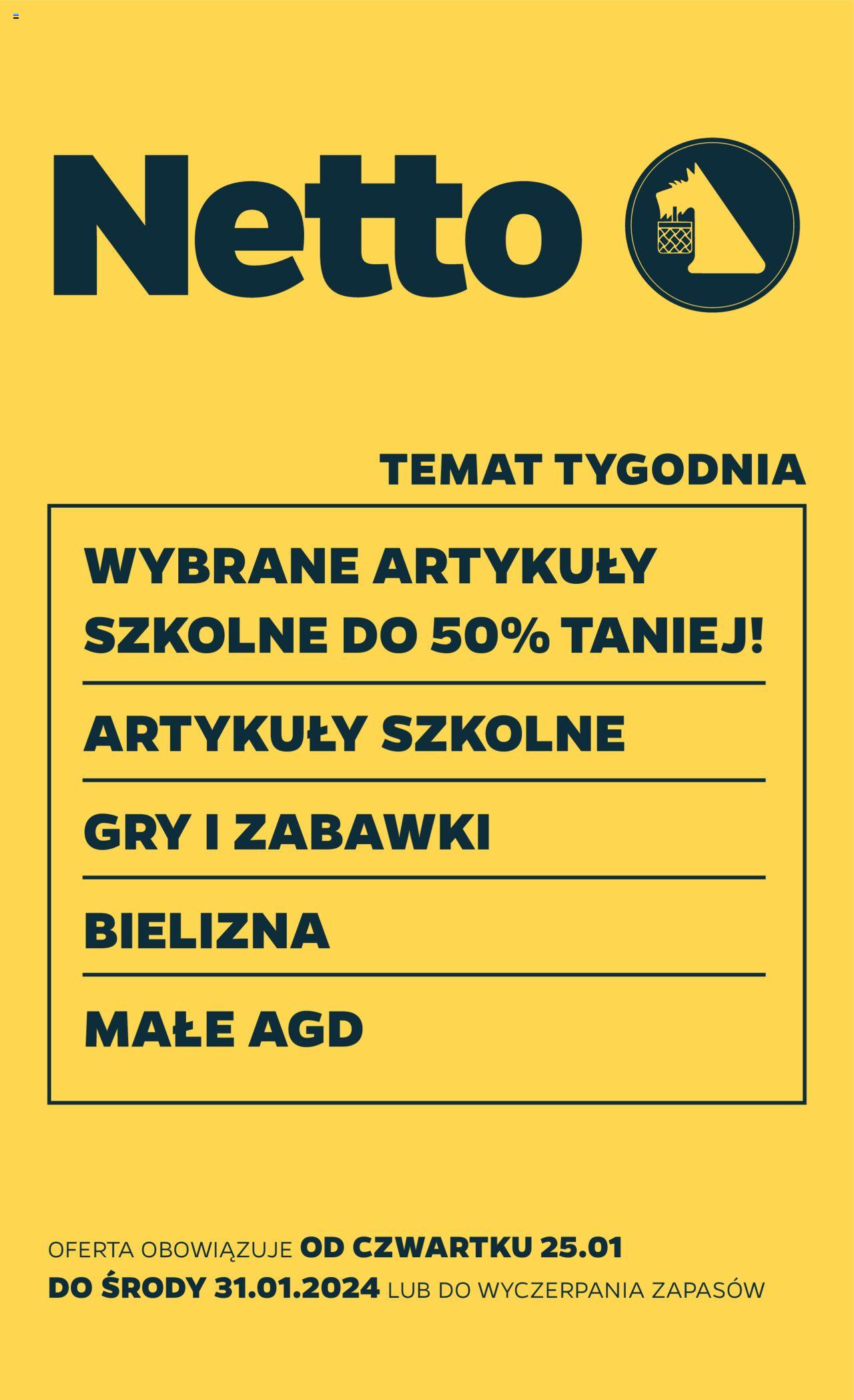NETTO Gazetka Non Food ważna od 25.01.2024 do 31.01.2024 strona 1