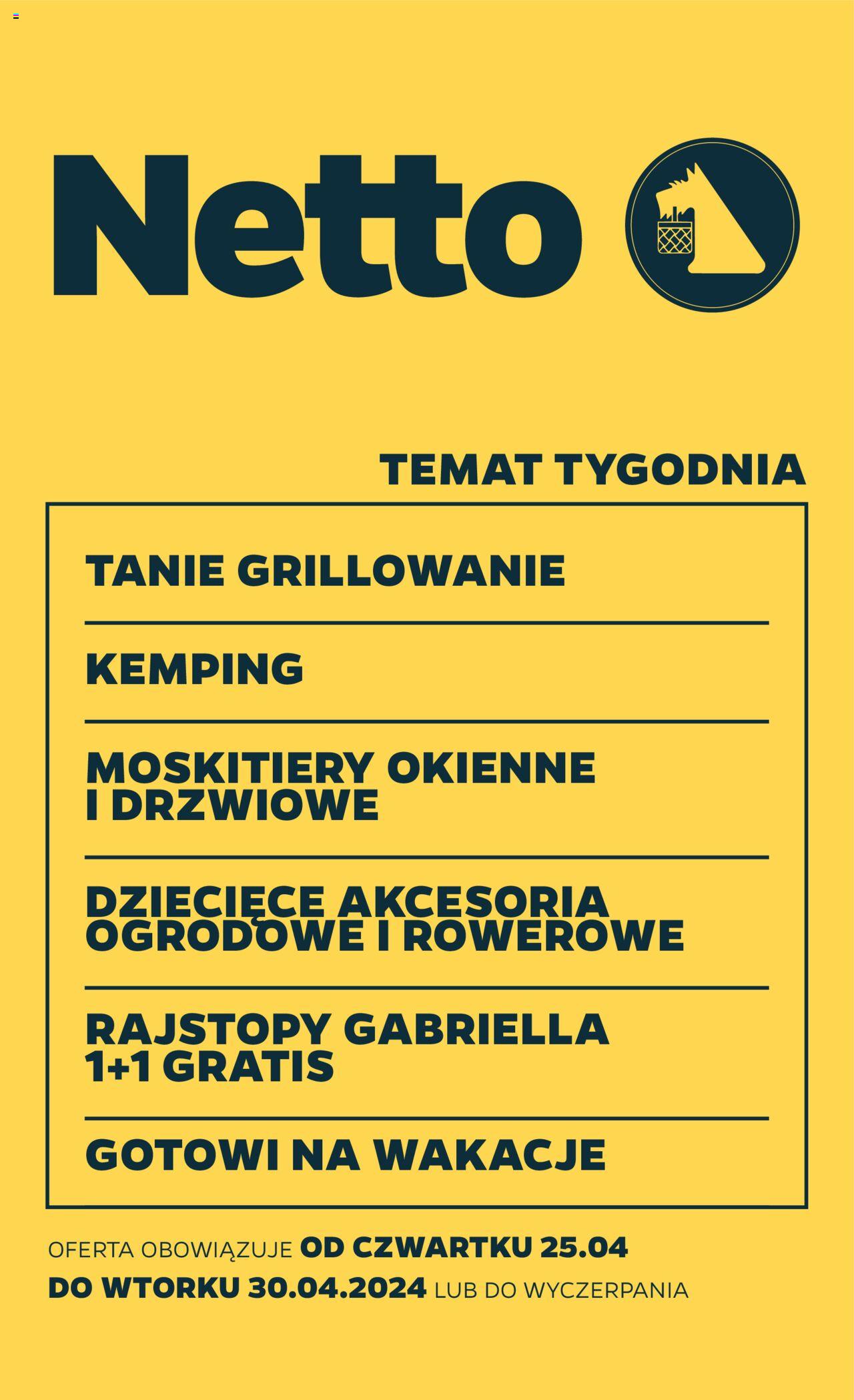 NETTO Gazetka Non Food ważna od 25.04.2024 do 30.04.2024 strona 1
