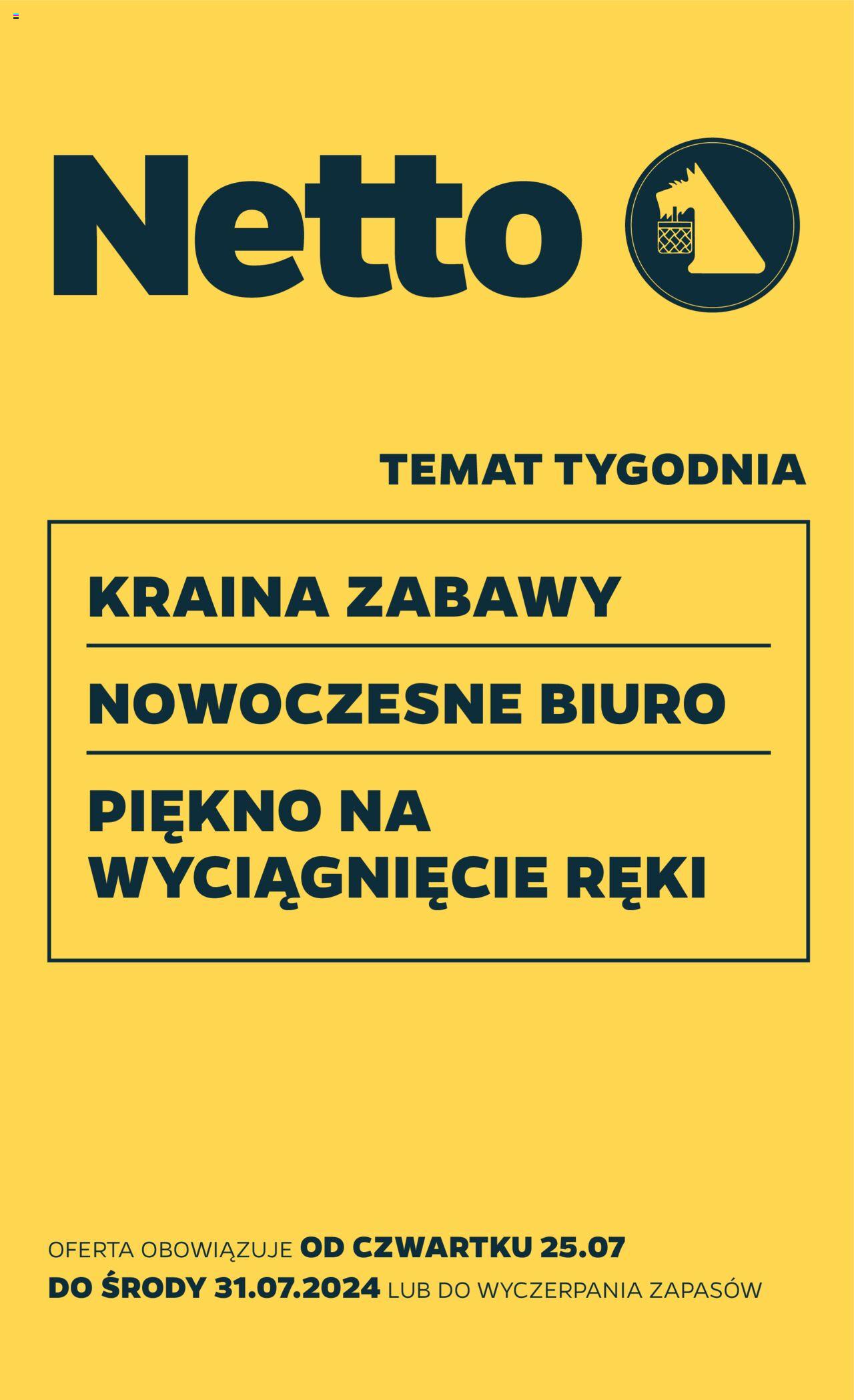 NETTO Gazetka Non Food ważna  od 25.07.2024 do 31.07.2024 strona 1