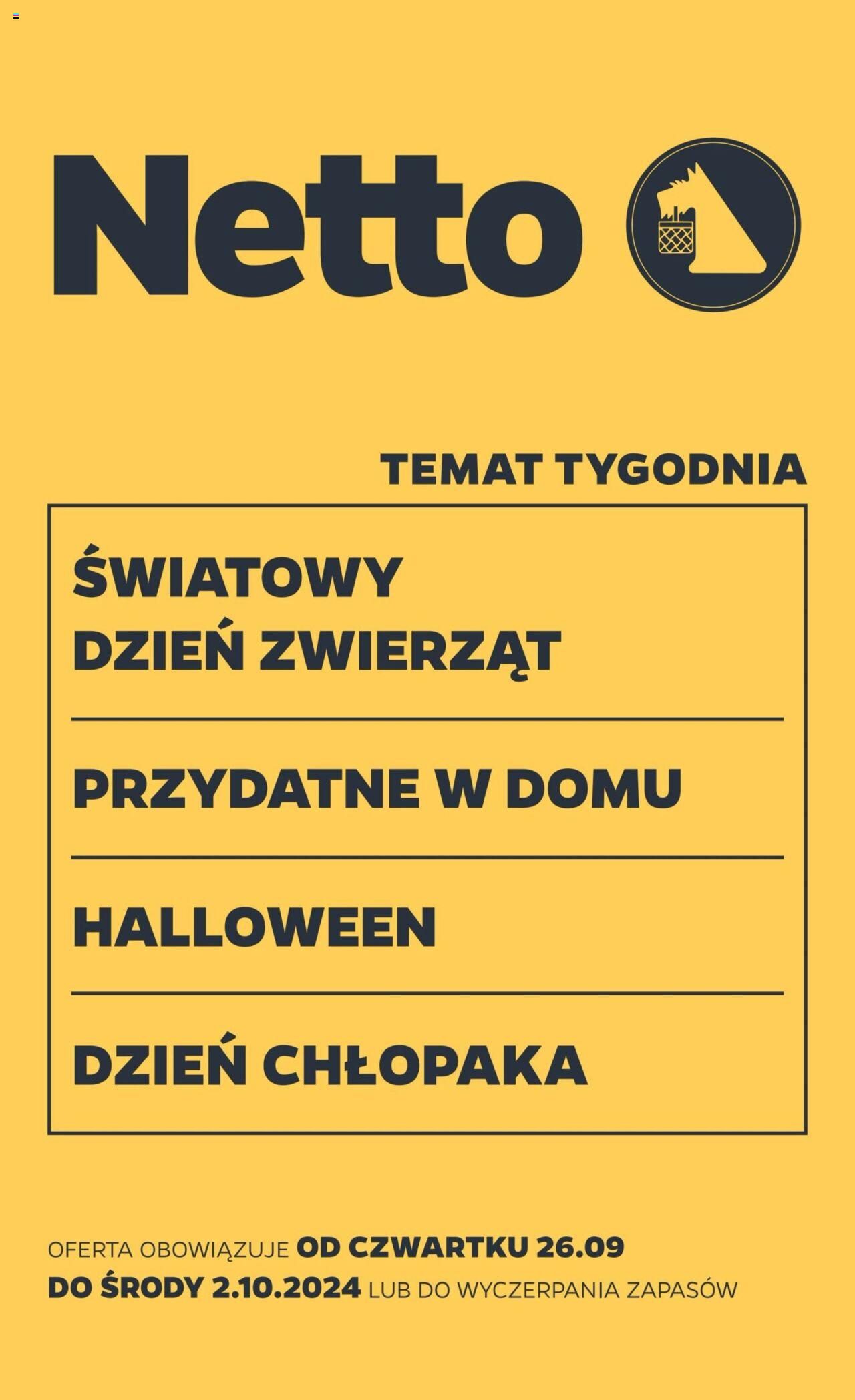NETTO Gazetka Non Food ważna od 26.09.2024 do 02.10.2024 strona 1