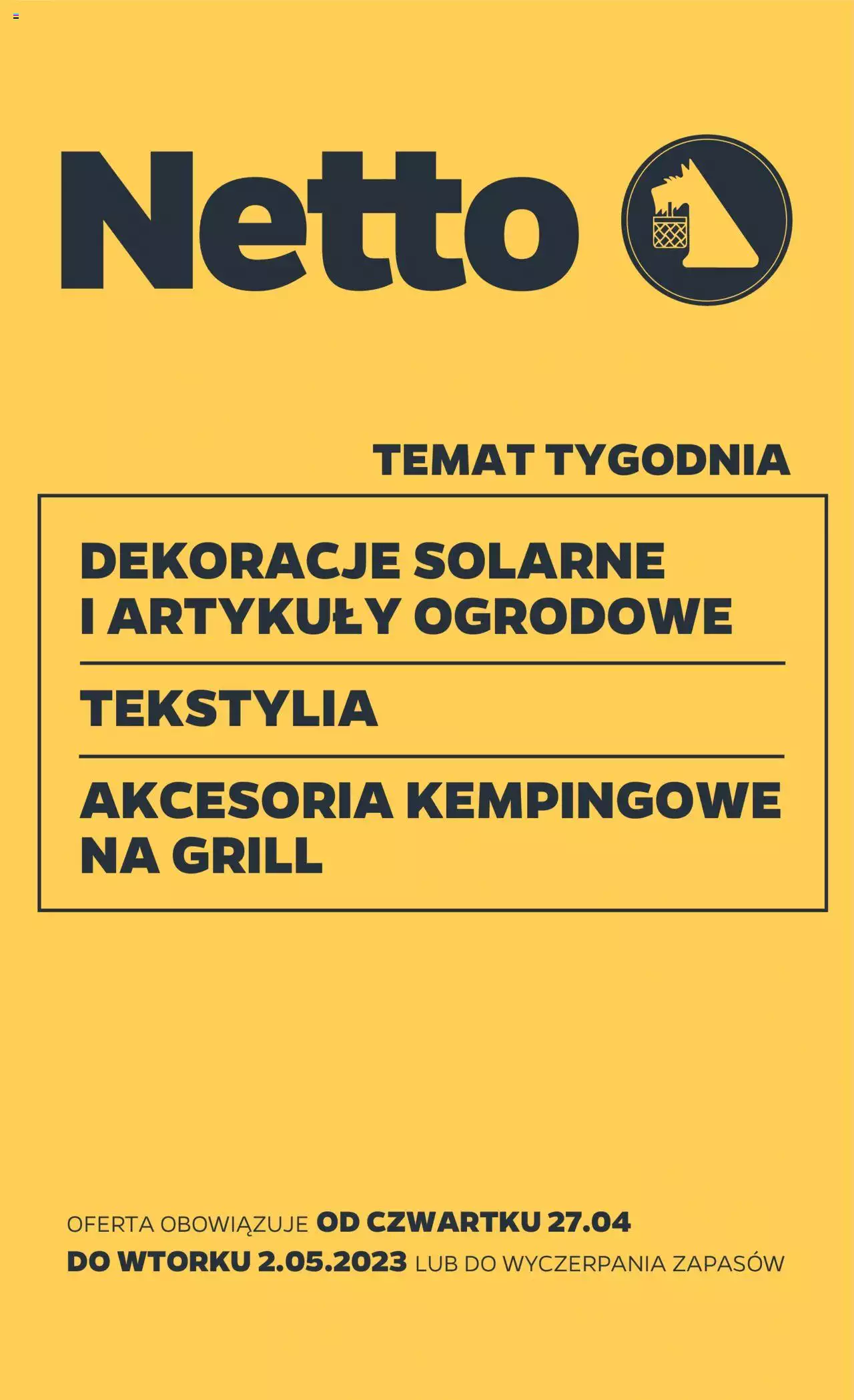 NETTO Gazetka Non Food ważna  od 27.04.2023 do 02.05.2023 strona 1