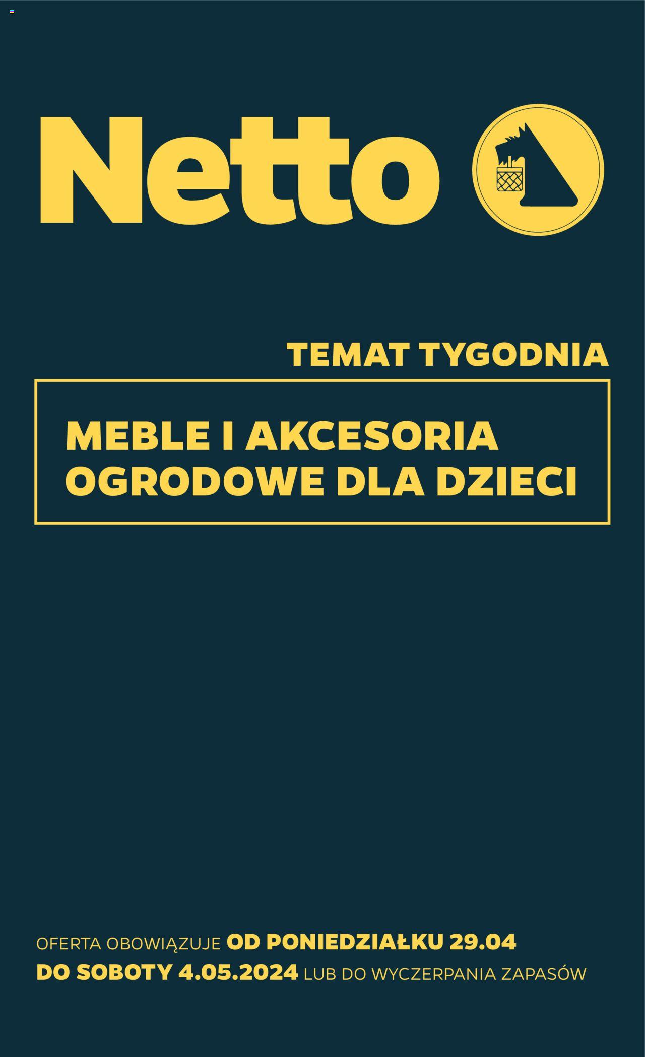 NETTO Gazetka Non Food ważna od 29.04.2024 do 04.05.2024 strona 1