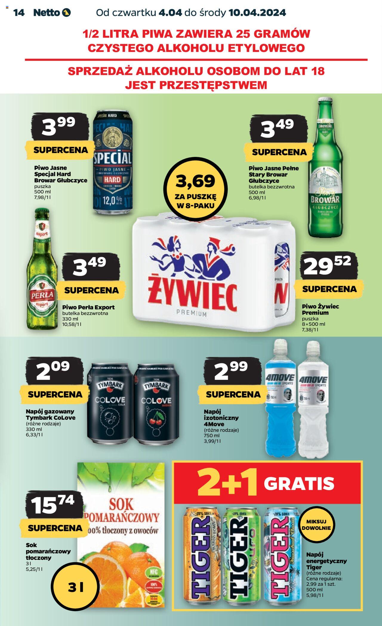 NETTO Gazetka spożywcza ważna od  04.04.2024 do 10.04.2024 strona 14