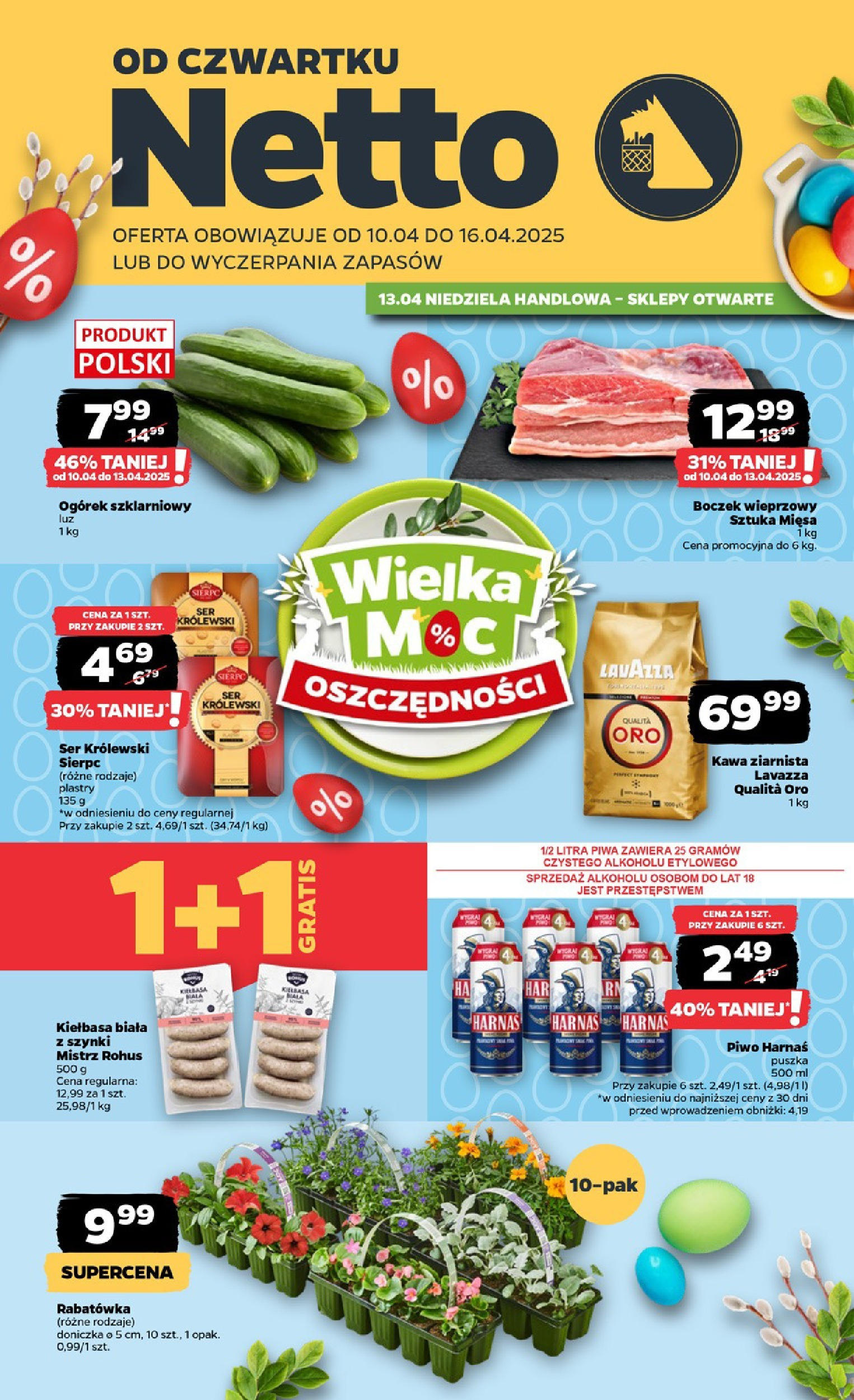 NETTO Gazetka spożywcza ważna  od 10.04.2025 do 16.04.2025 strona 1