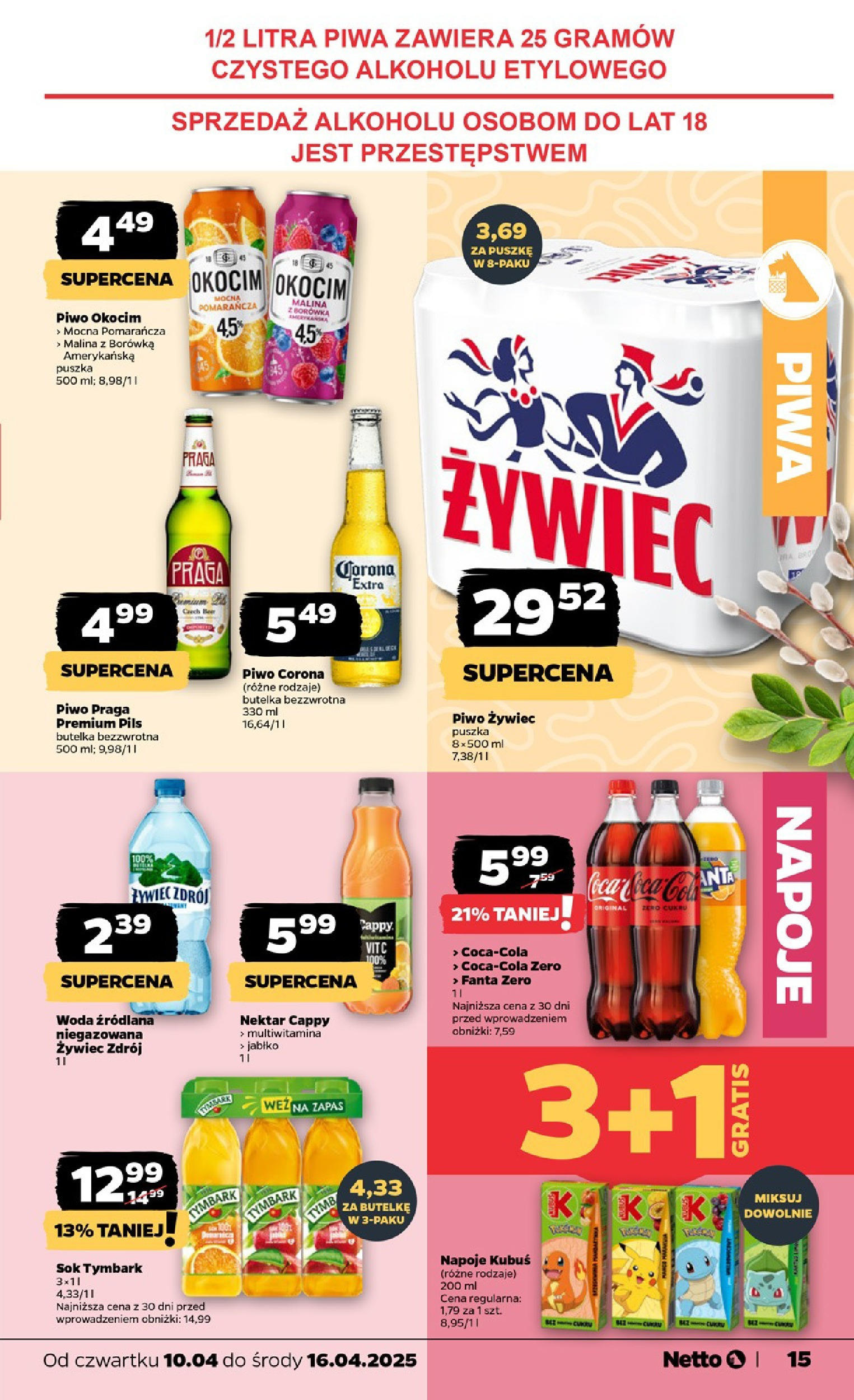 NETTO Gazetka spożywcza ważna  od 10.04.2025 do 16.04.2025 strona 15
