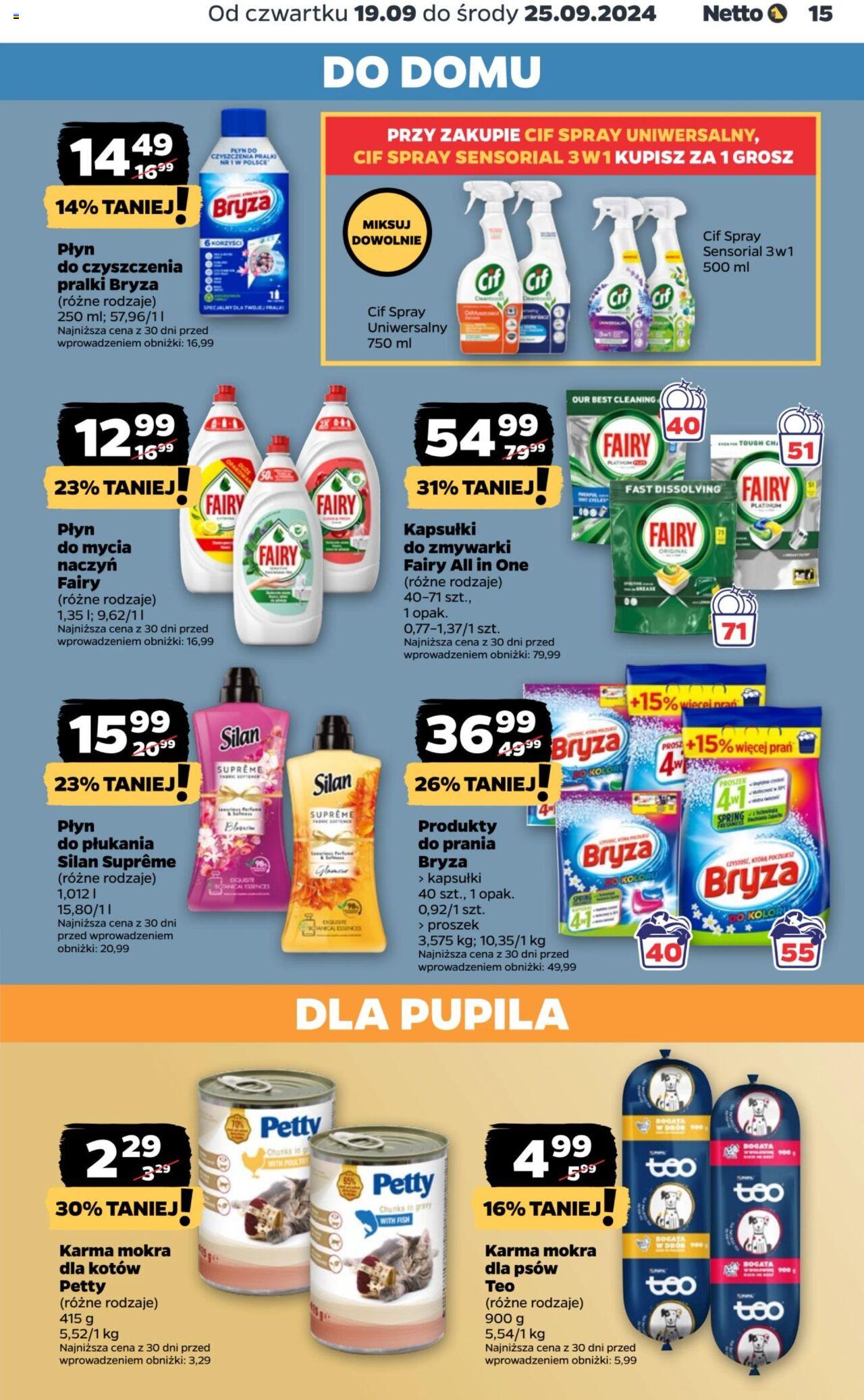 NETTO Gazetka spożywcza ważna od 19.09.2024 do 25.09.2024 strona 15