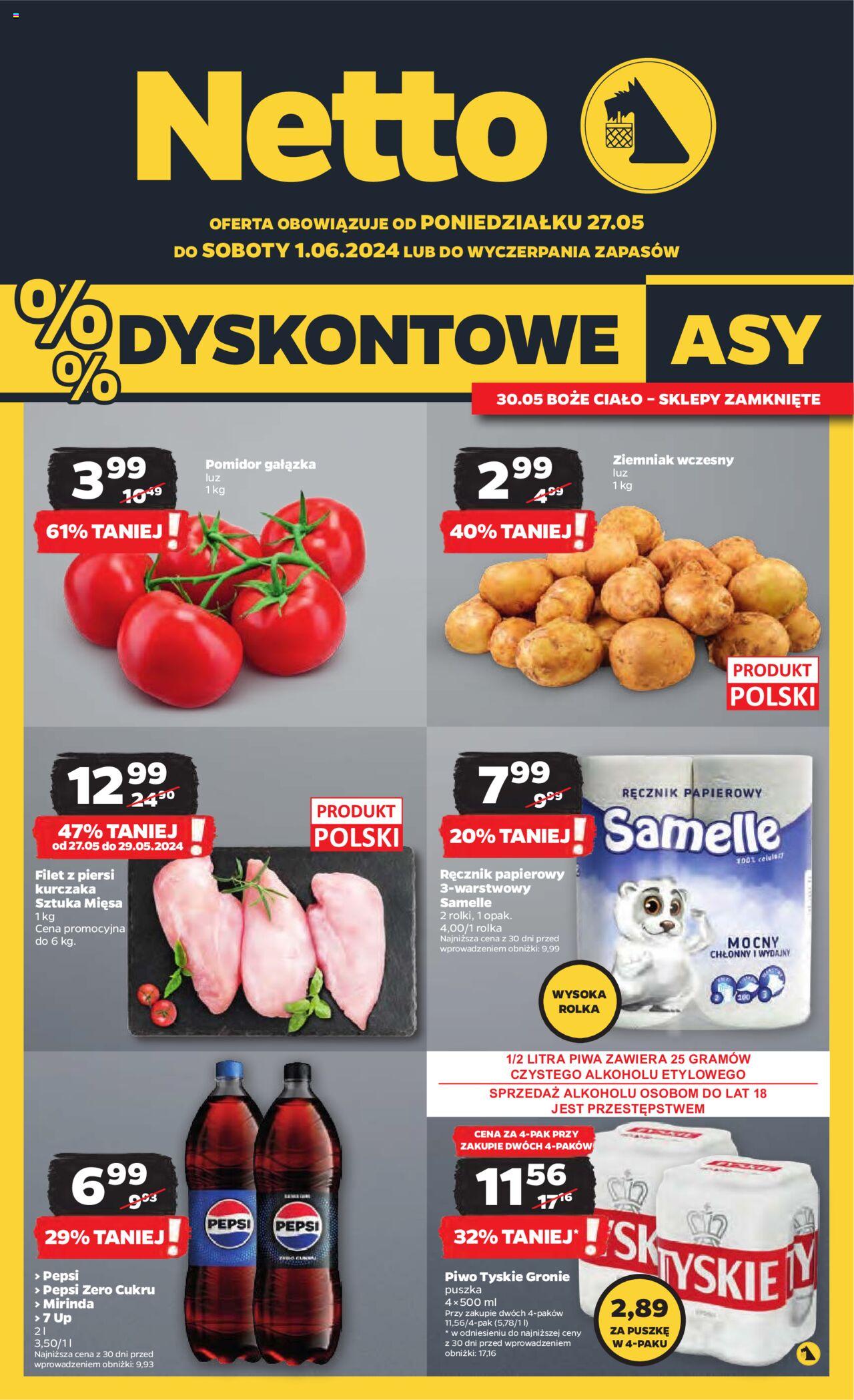 NETTO Gazetka spożywcza ważna od 27.05.2024 do 01.06.2024 strona 1