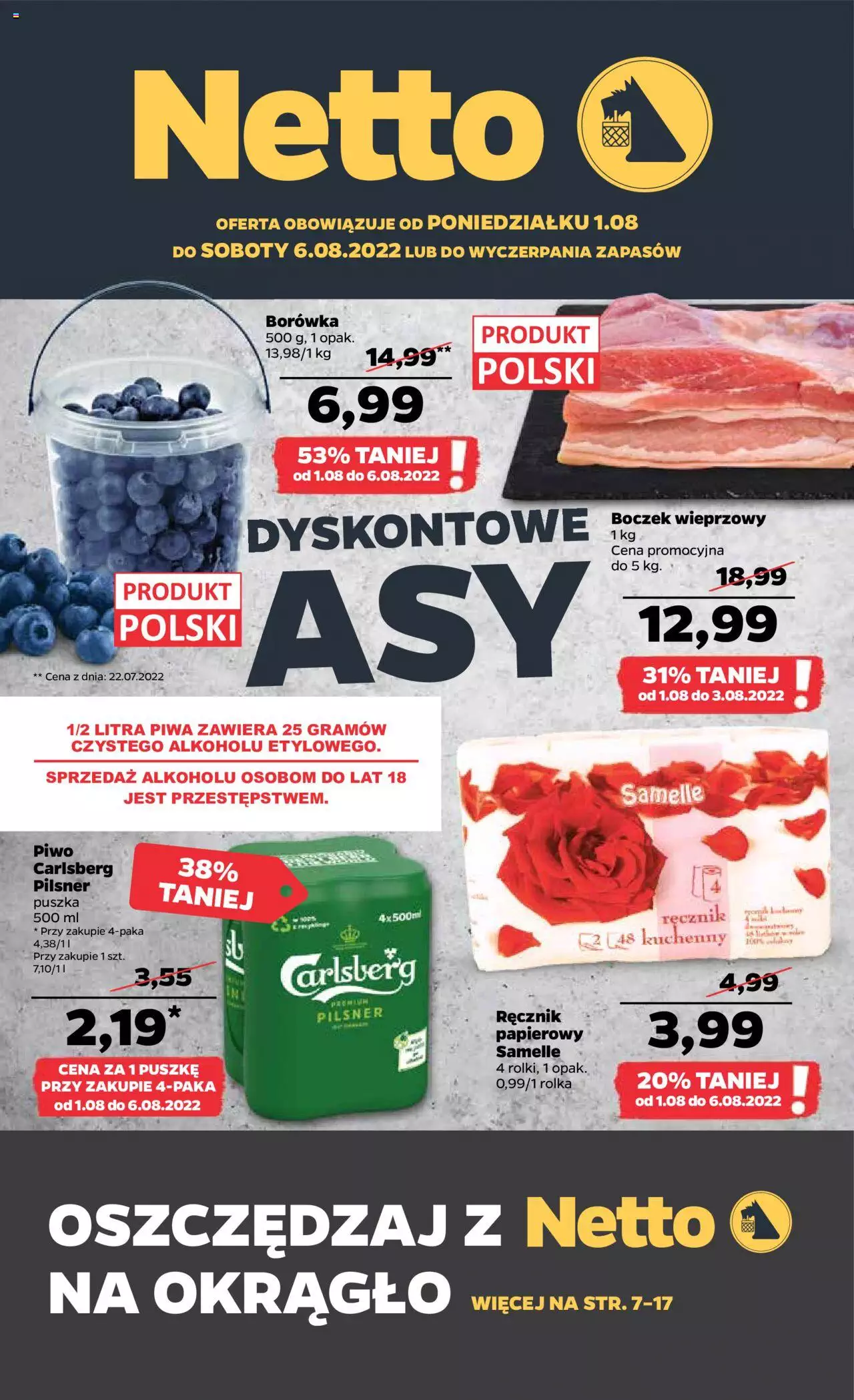 Netto gazetka ważna od 01.08.2022 do 06.08.2022 strona 1