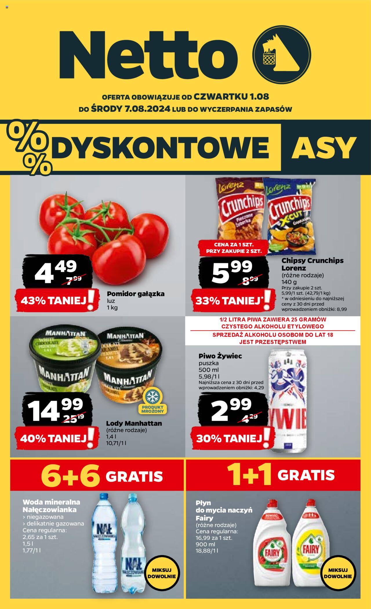 NETTO Gazetka ważna od  01.08.2024 do 07.08.2024 strona 1