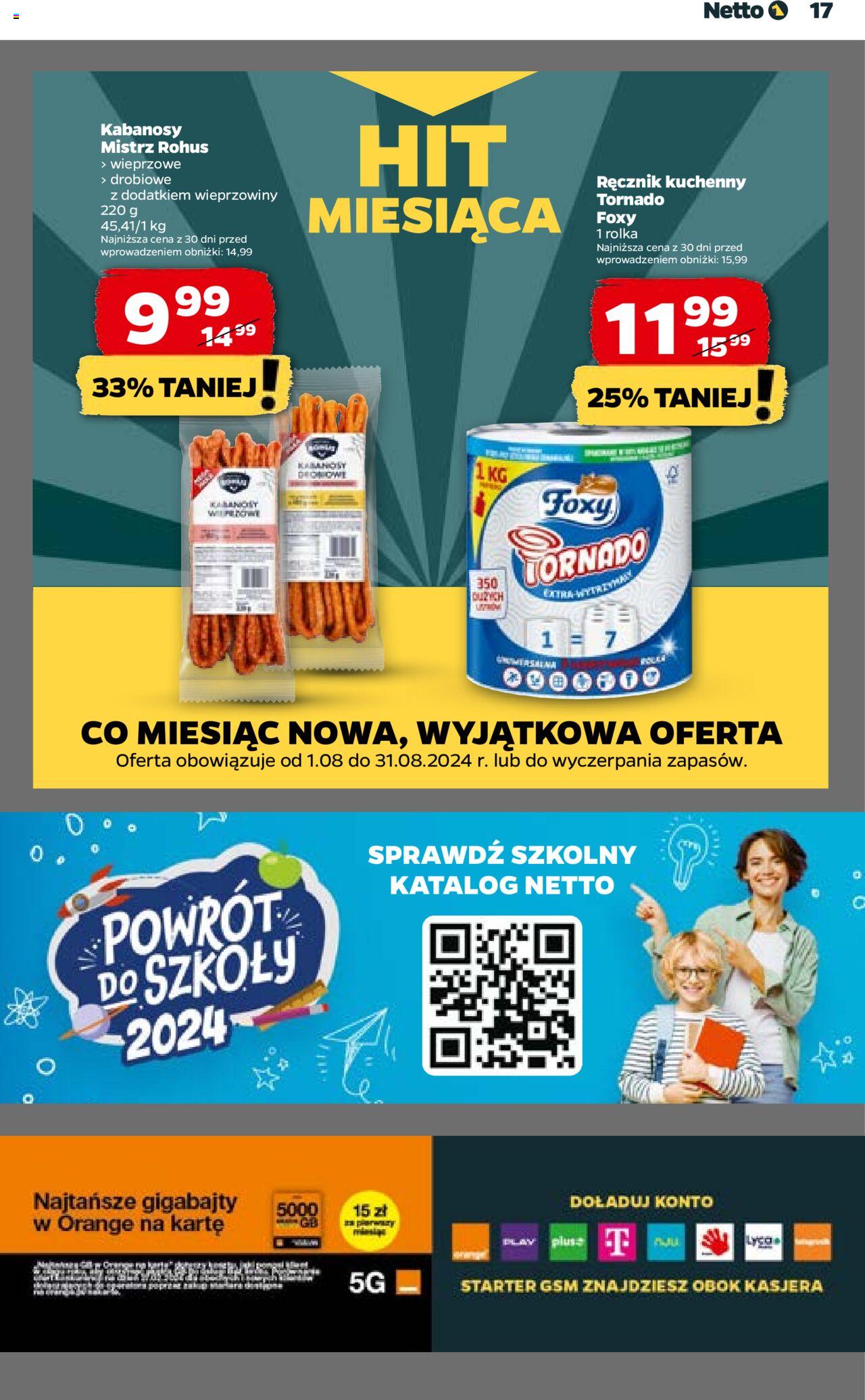 NETTO Gazetka ważna od  01.08.2024 do 07.08.2024 strona 17