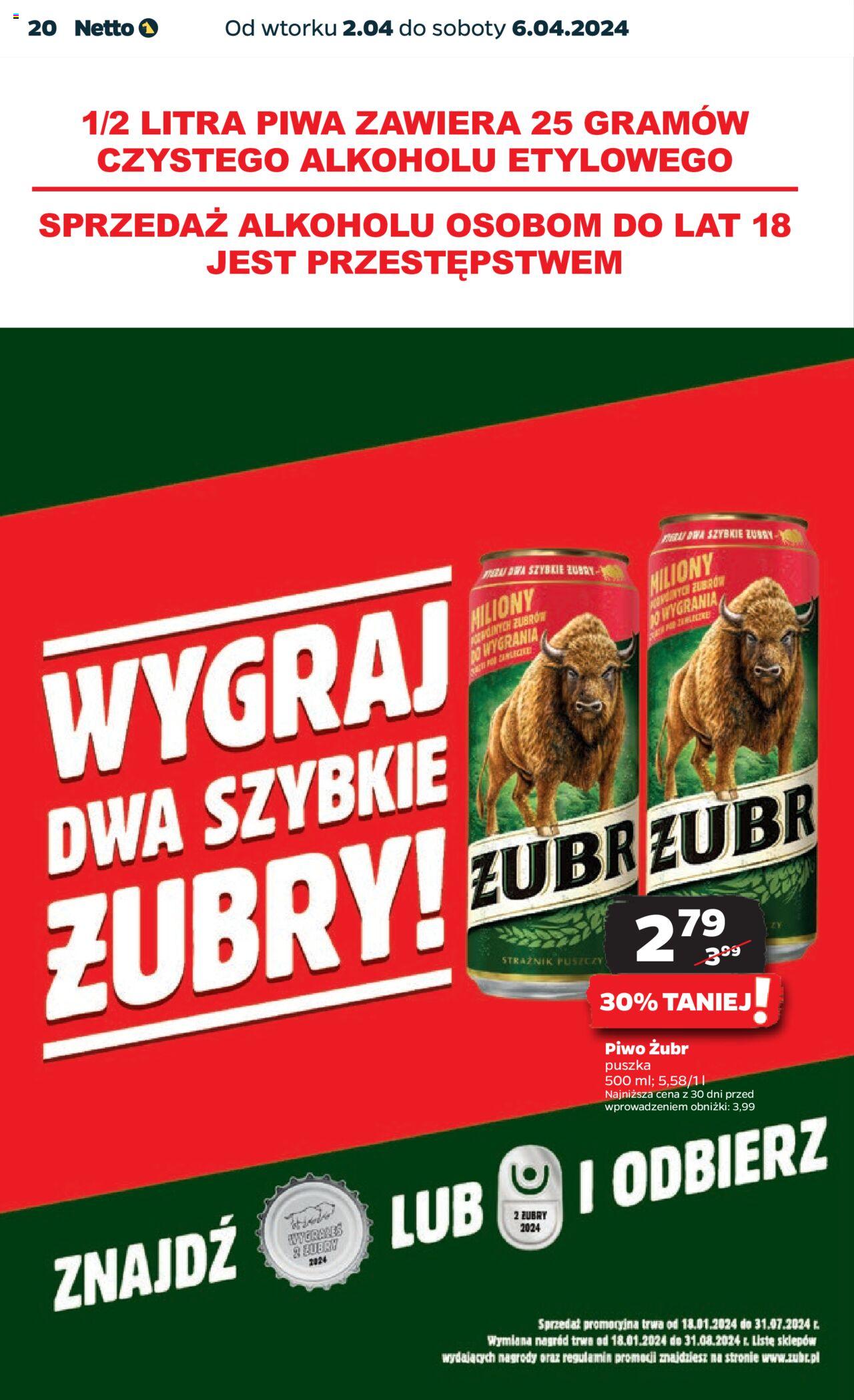 NETTO Gazetka ważna od 02.04.2024 do 06.04.2024 strona 20