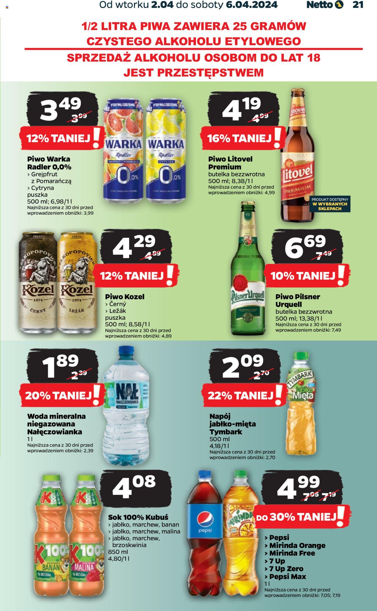 NETTO Gazetka ważna od 02.04.2024 do 06.04.2024 strona 21