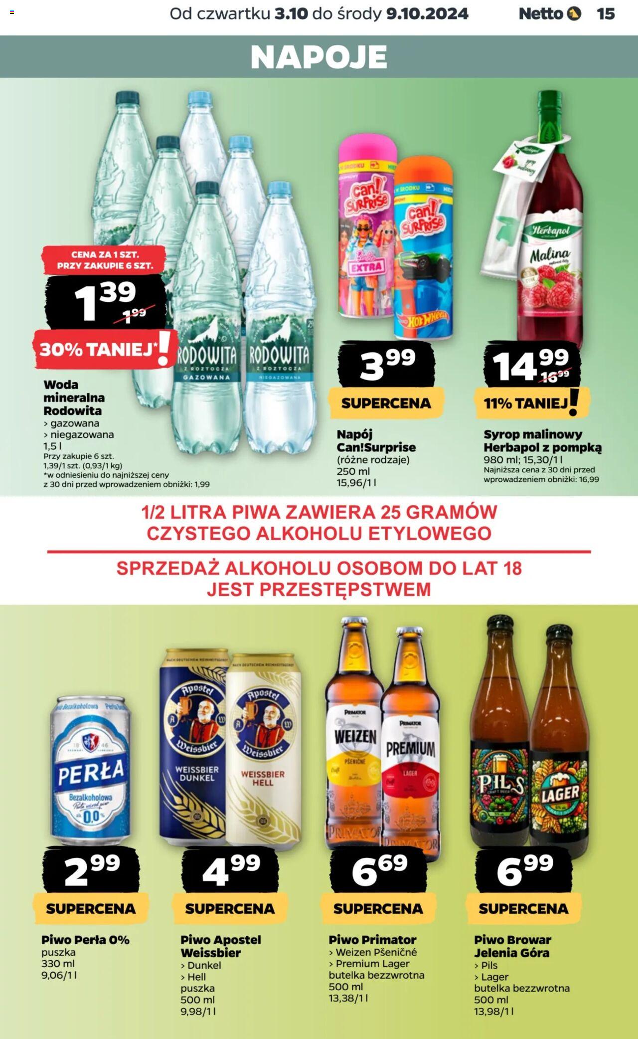 NETTO Gazetka ważna od  03.10.2024 do 09.10.2024 strona 15