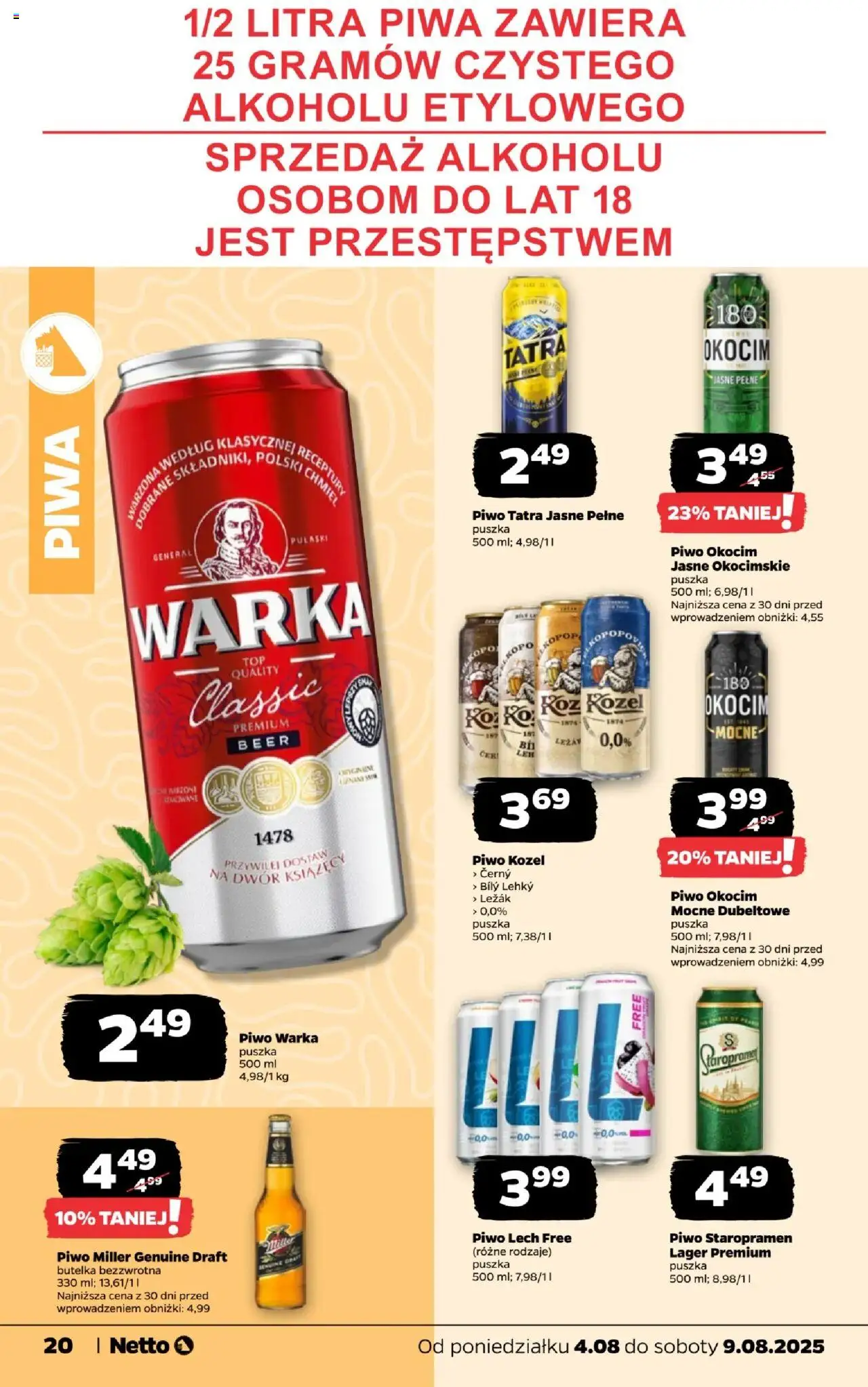 NETTO Gazetka ważna od  04.08.2025 do 09.08.2025 strona 20