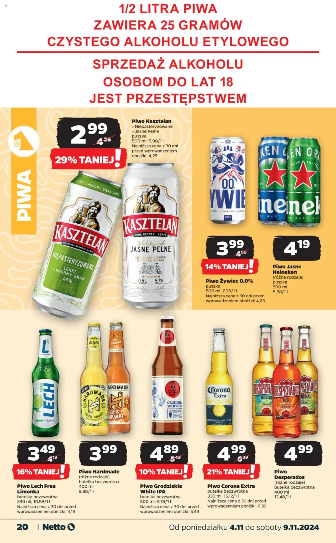 NETTO Gazetka ważna od 04.11.2024 do 09.11.2024 strona 20