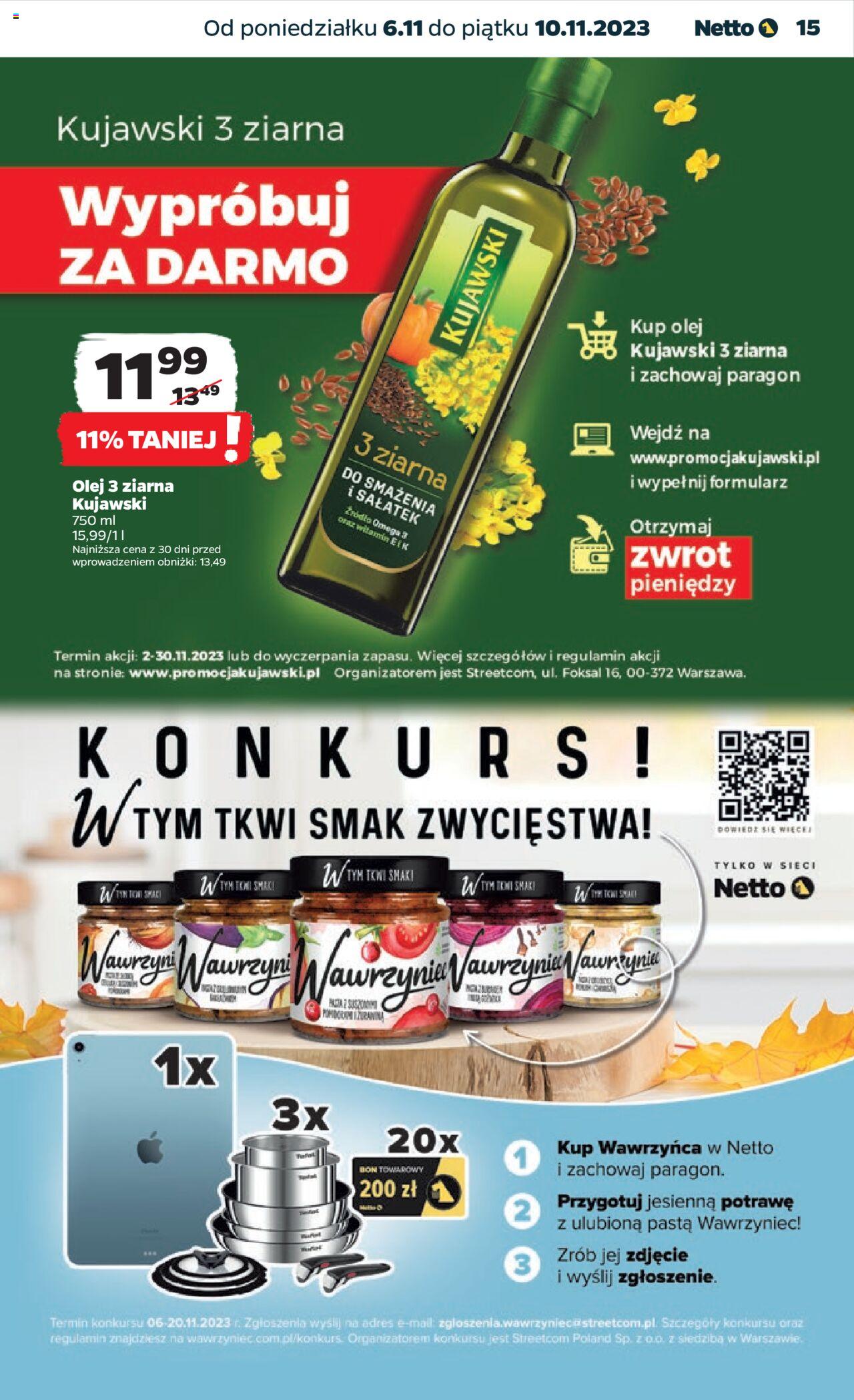 NETTO Gazetka ważna od 06.11.2023 do 10.11.2023 strona 15