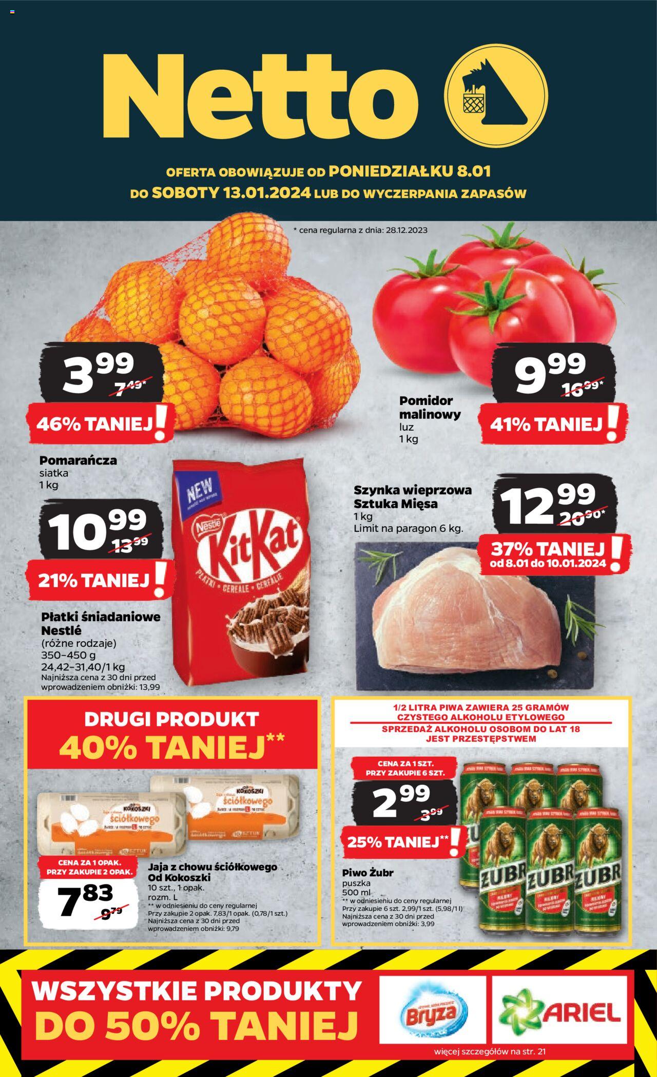 NETTO Gazetka ważna  od 08.01.2024 do 13.01.2024 strona 1