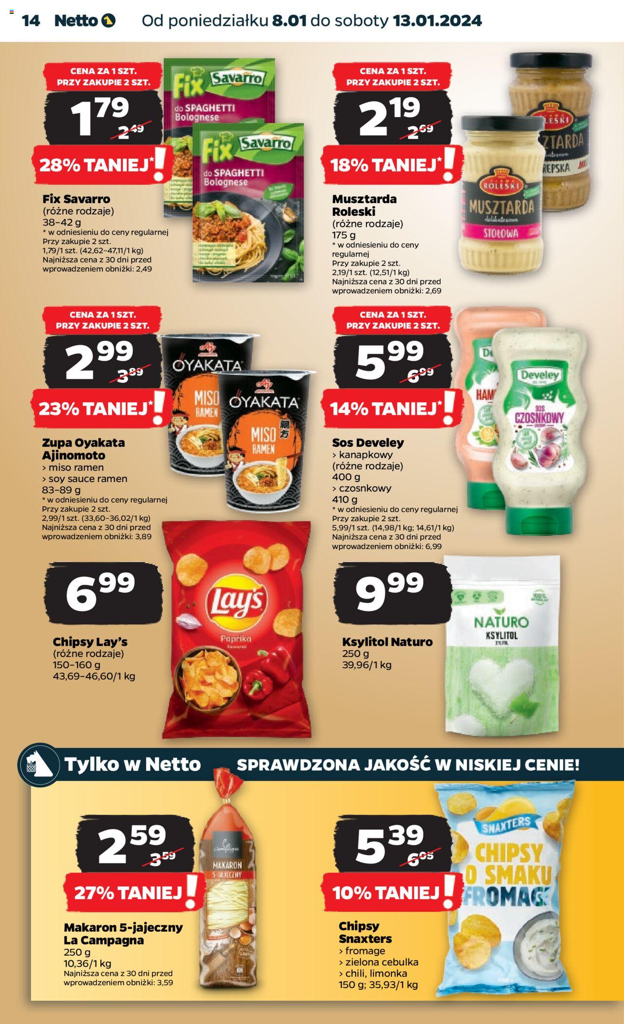 NETTO Gazetka ważna  od 08.01.2024 do 13.01.2024 strona 14