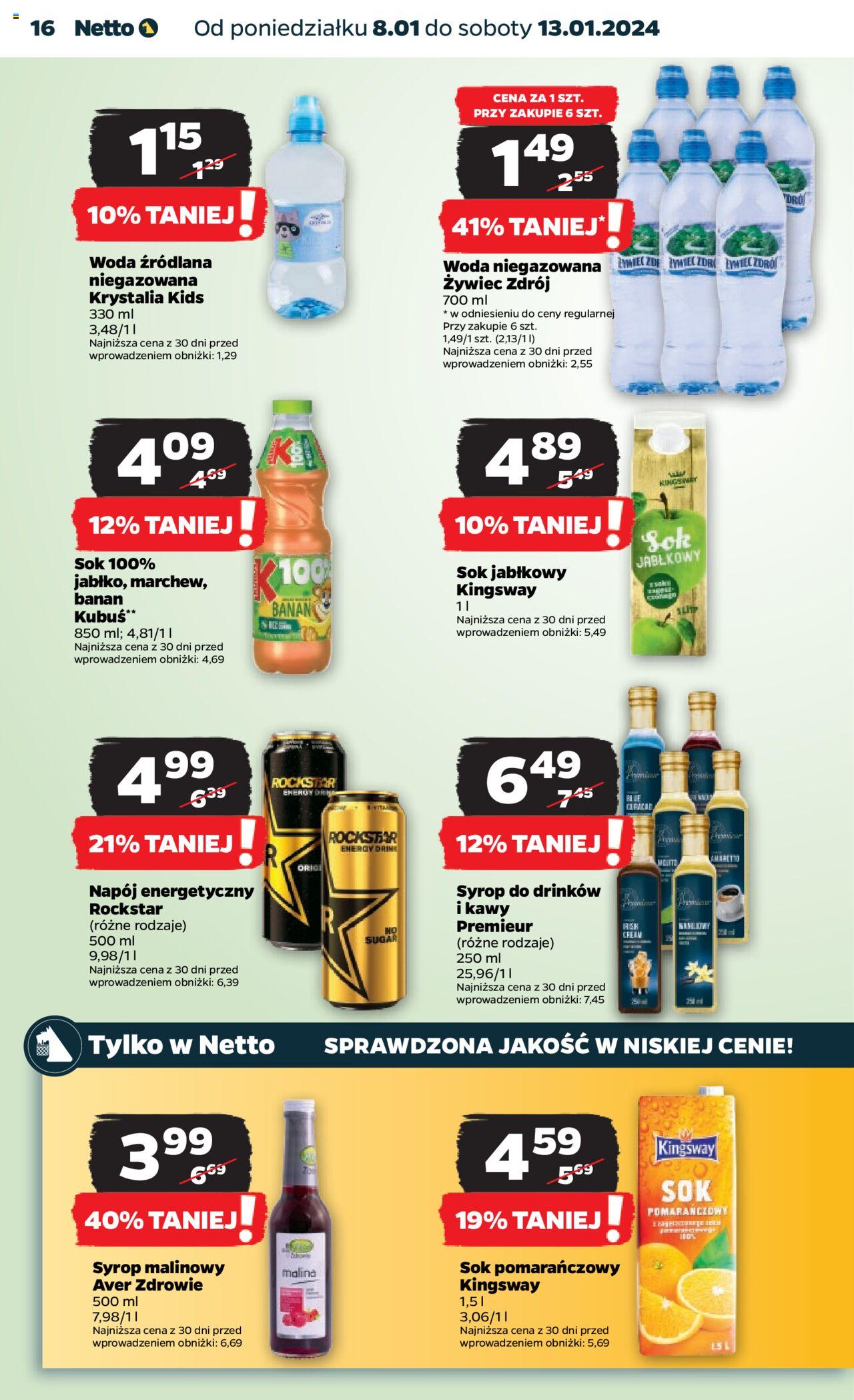 NETTO Gazetka ważna  od 08.01.2024 do 13.01.2024 strona 16