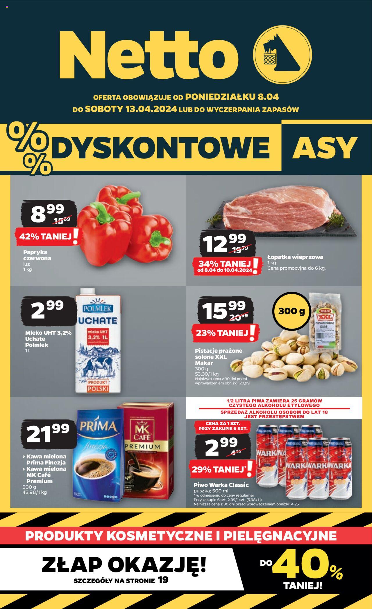 NETTO Gazetka ważna od 08.04.2024 do 13.04.2024 strona 1