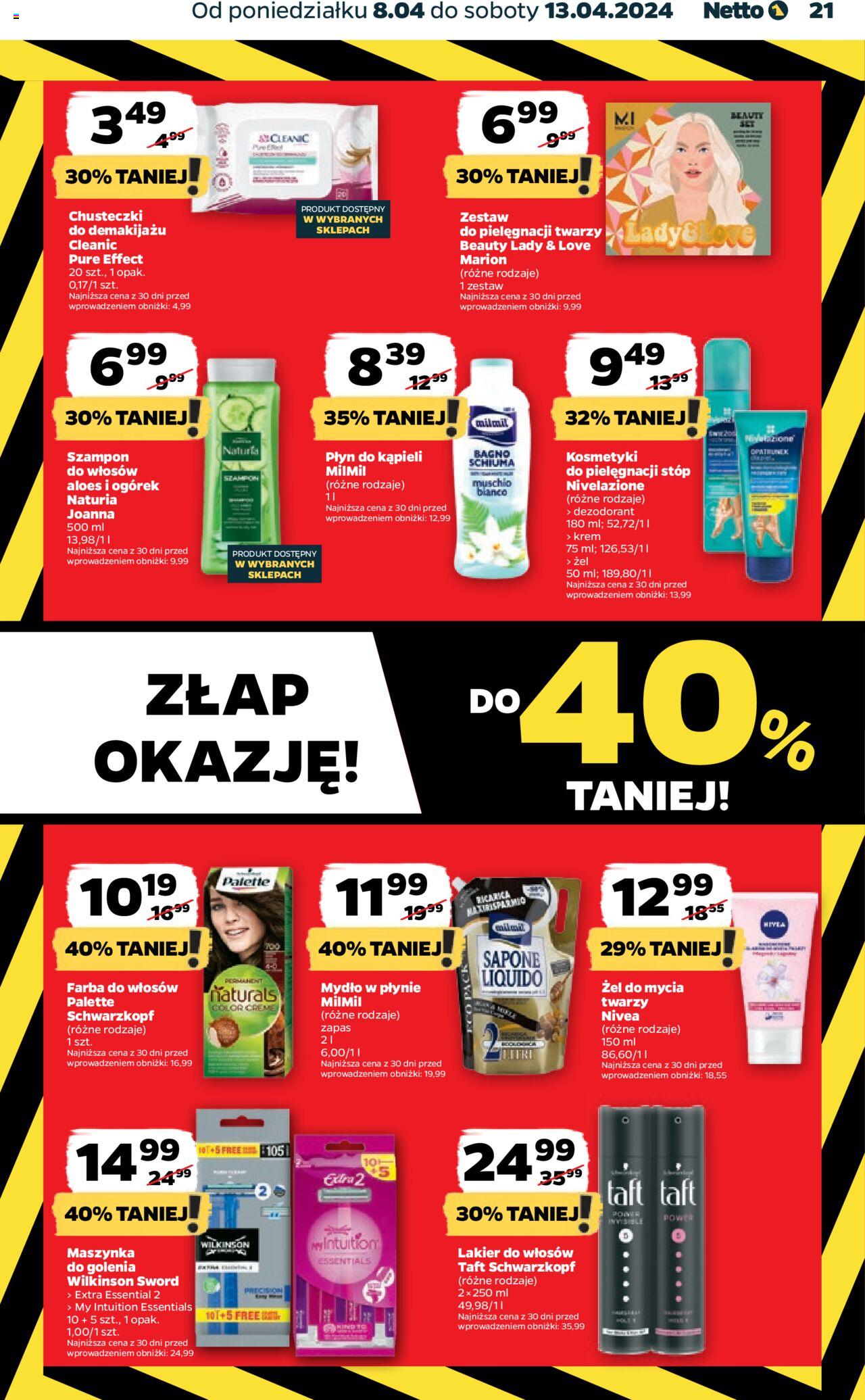 NETTO Gazetka ważna od 08.04.2024 do 13.04.2024 strona 21