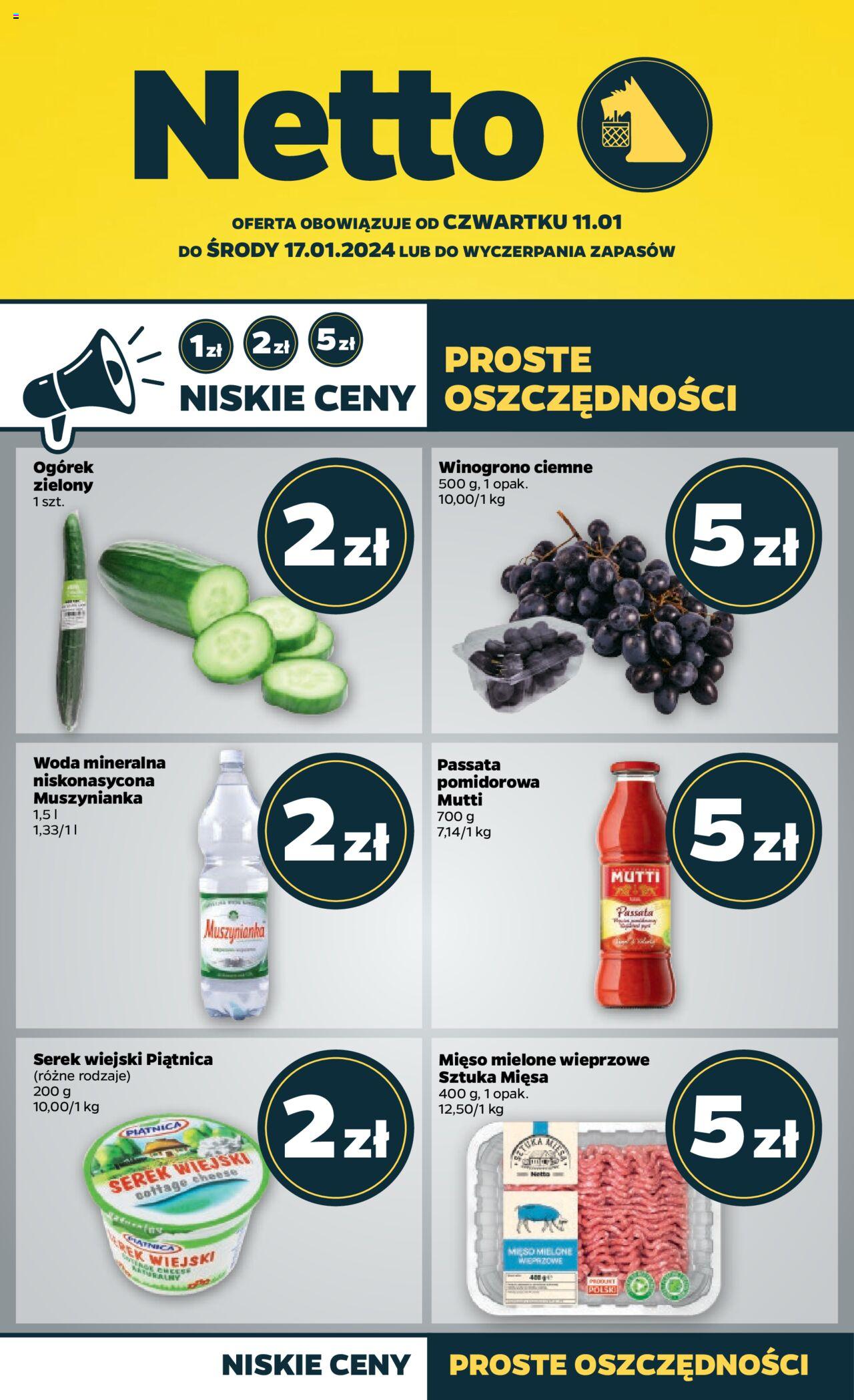 NETTO Gazetka ważna od 11.01.2024 do 17.01.2024 strona 1