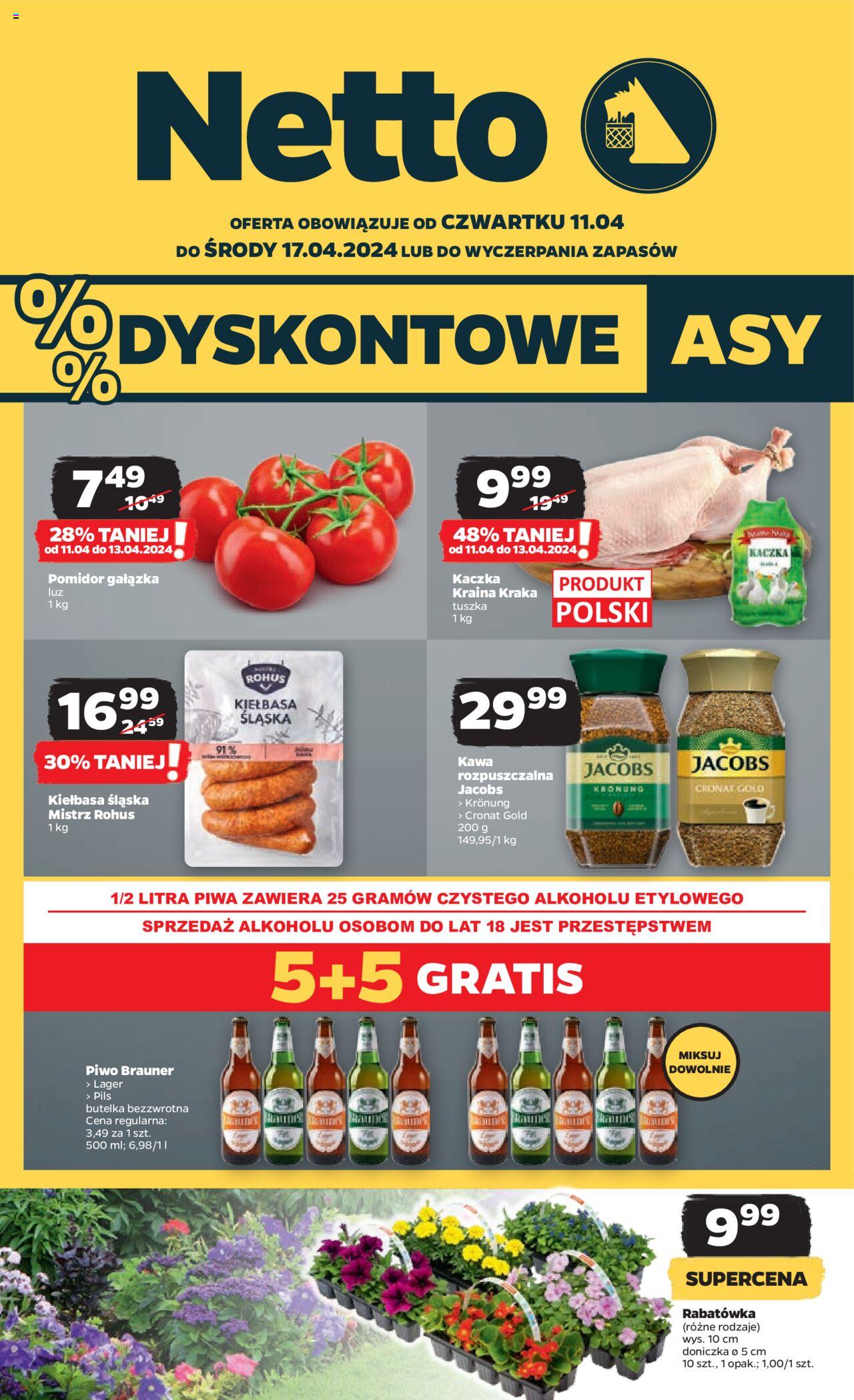 NETTO Gazetka ważna od 11.04.2024 do 17.04.2024 strona 1