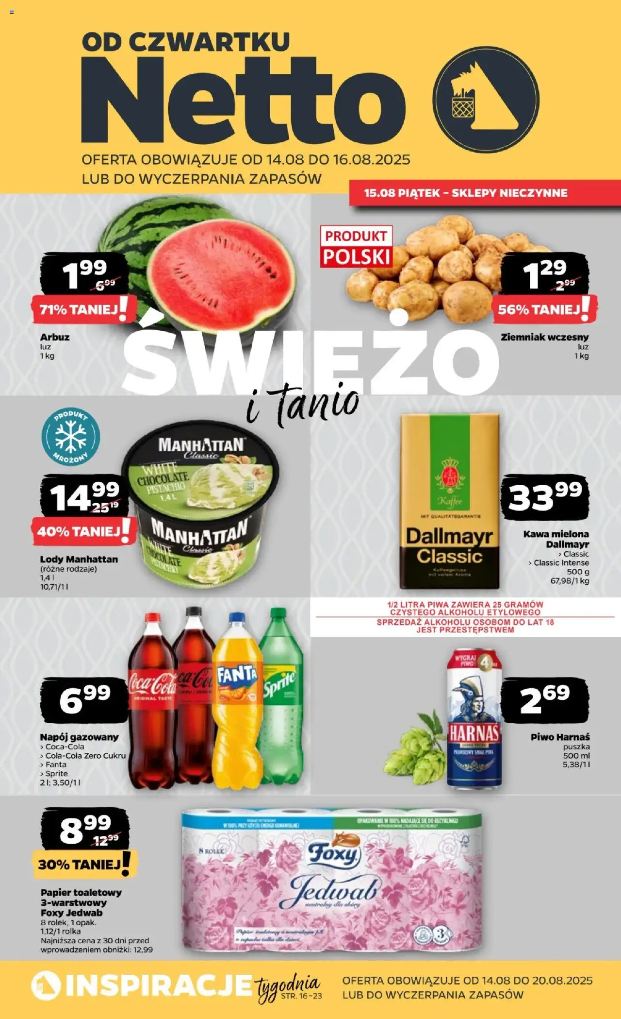 NETTO Gazetka ważna  od  14.08.2025 do 16.08.2025 strona 1