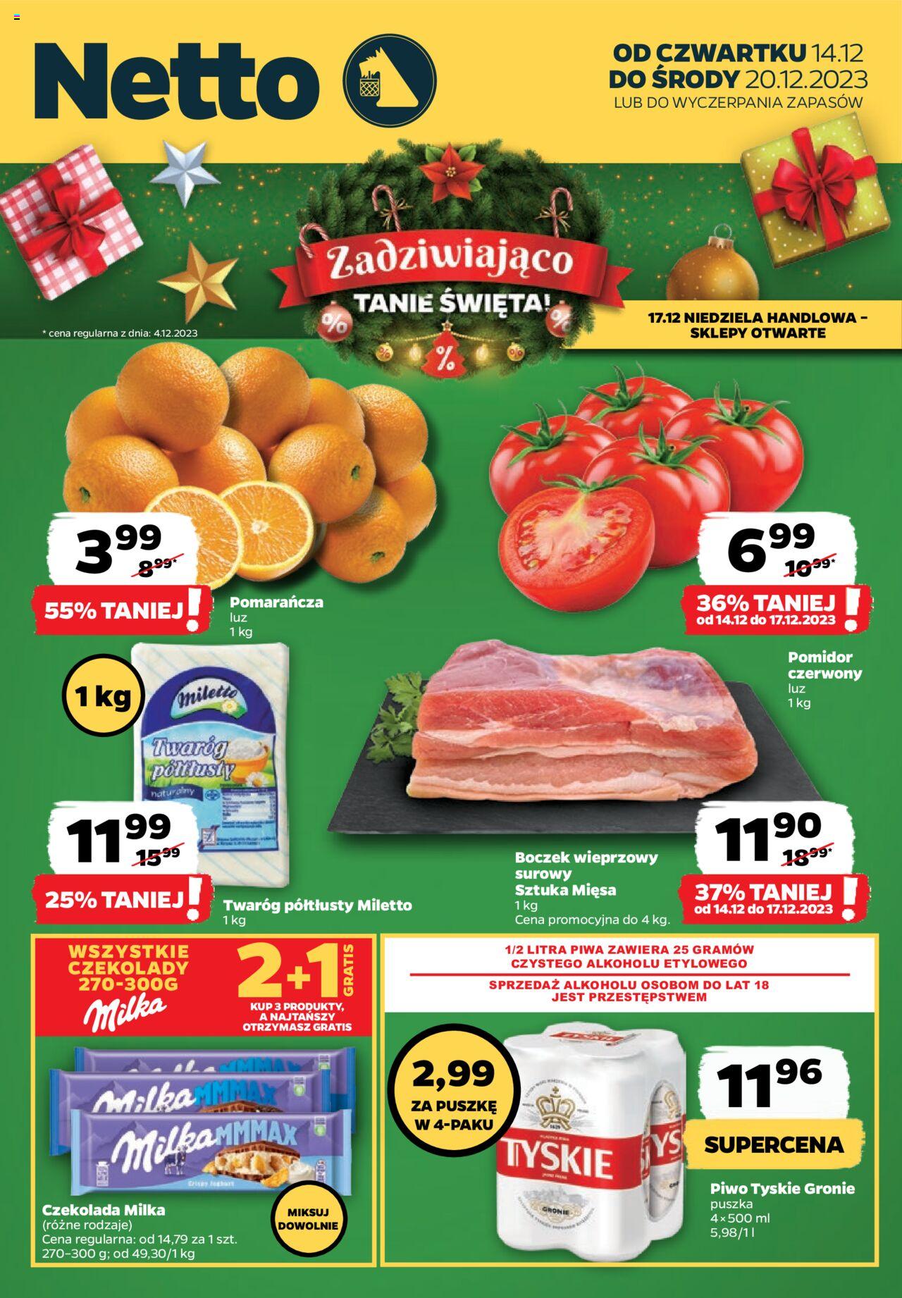 Netto gazetka ważna od 14.12.2023 do 20.12.2023 strona 1