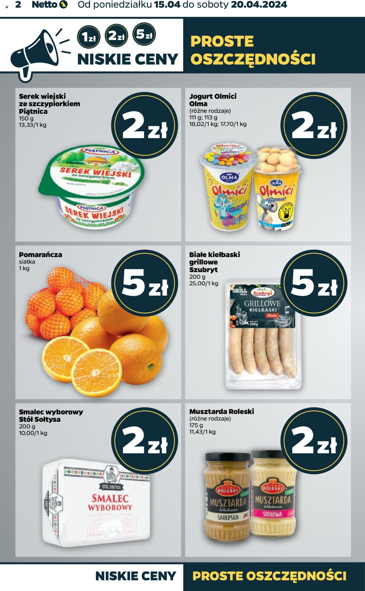 NETTO Gazetka ważna od 15.04.2024 do 20.04.2024 strona 2