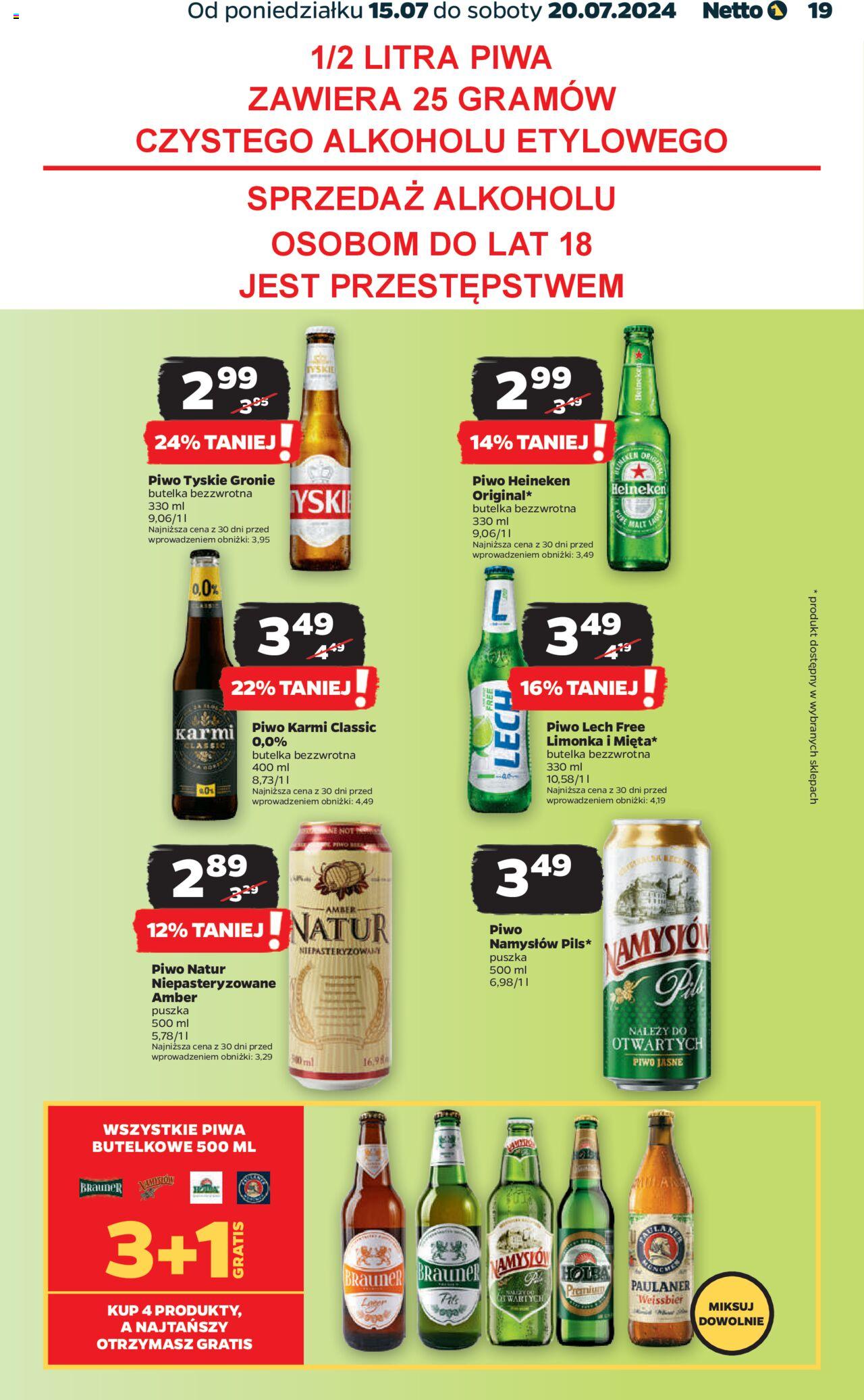 NETTO Gazetka ważna od 15.07.2024 do 20.07.2024 strona 19