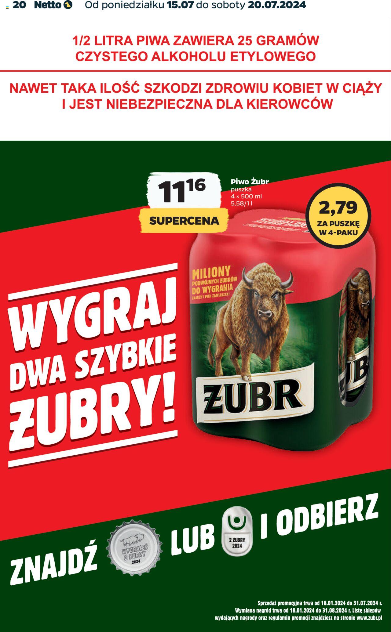NETTO Gazetka ważna od 15.07.2024 do 20.07.2024 strona 20