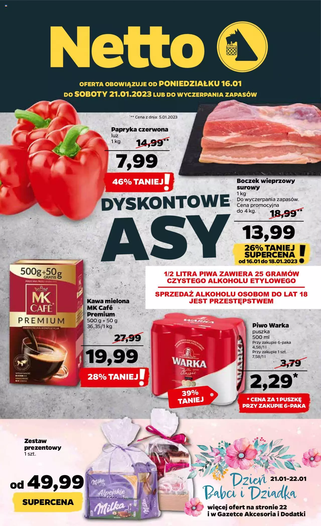 NETTO gazetka ważna  od 16.01.2023 do  21.01.2023 strona 1