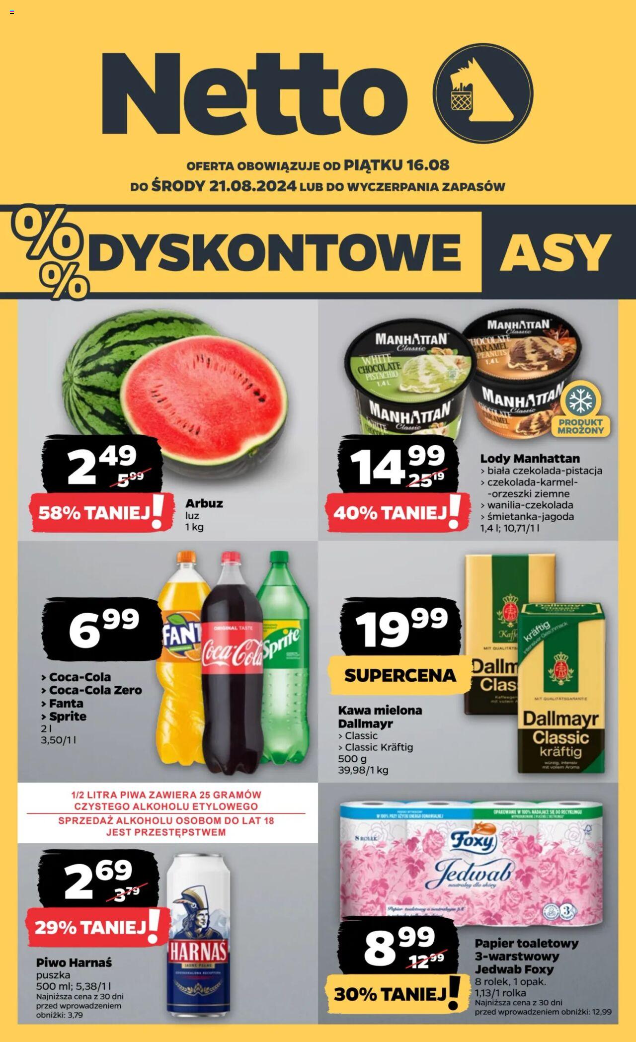 NETTO Gazetka ważna od 16.08.2024 do 21.08.2024 strona 1