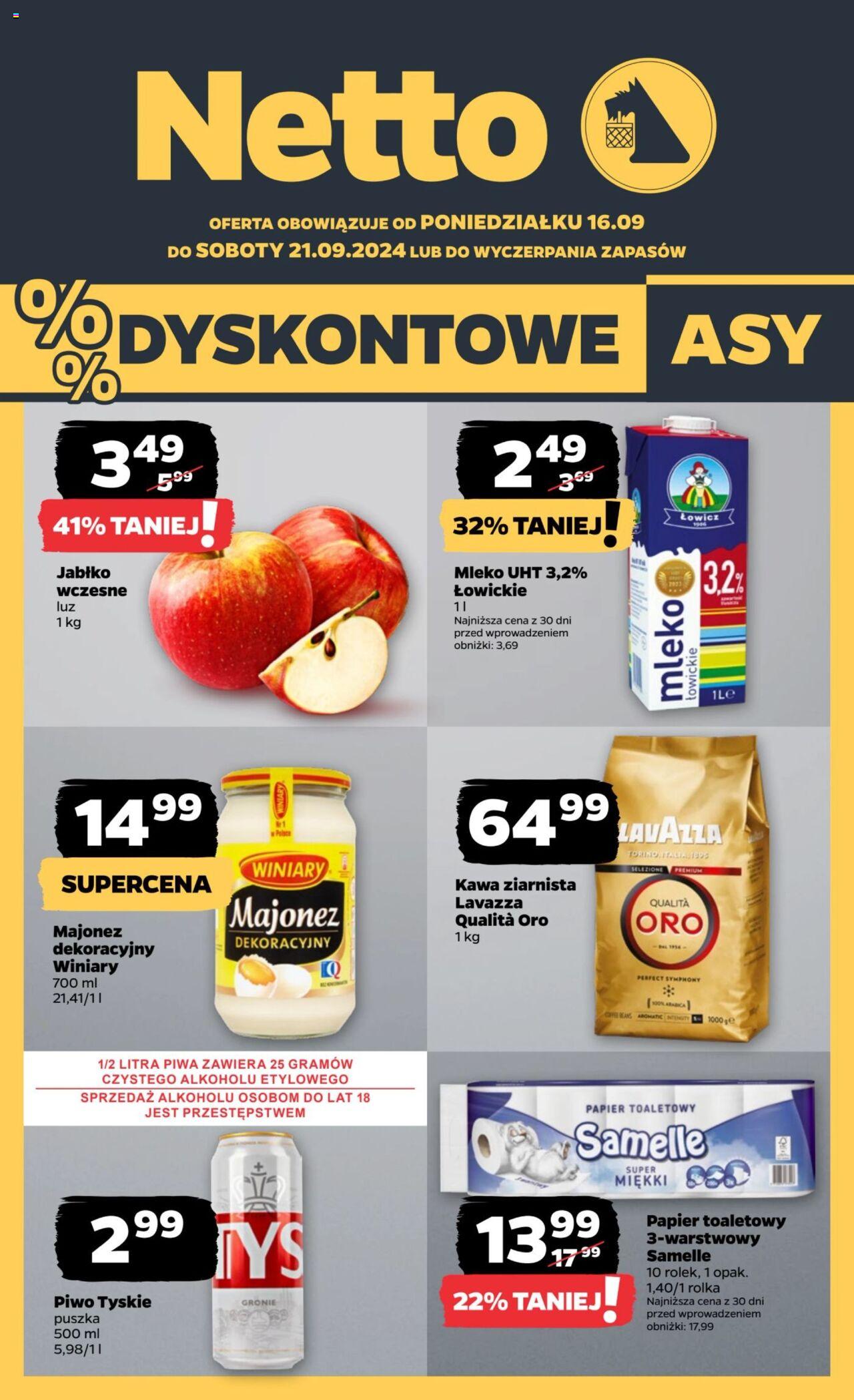 NETTO Gazetka ważna  od 16.09.2024 do 21.09.2024 strona 1