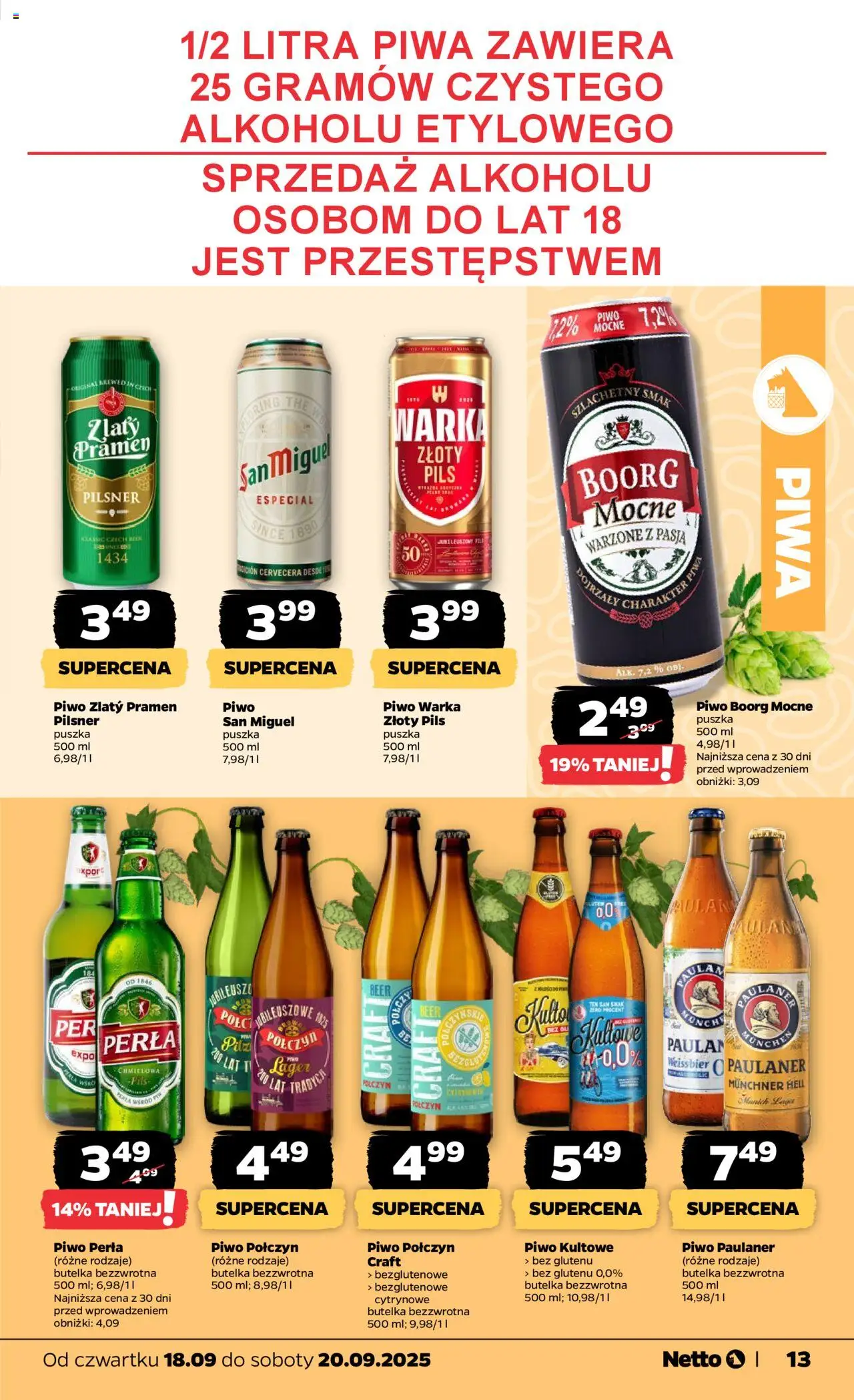 NETTO Gazetka ważna  od  18.09.2025 do 20.09.2025 strona 13