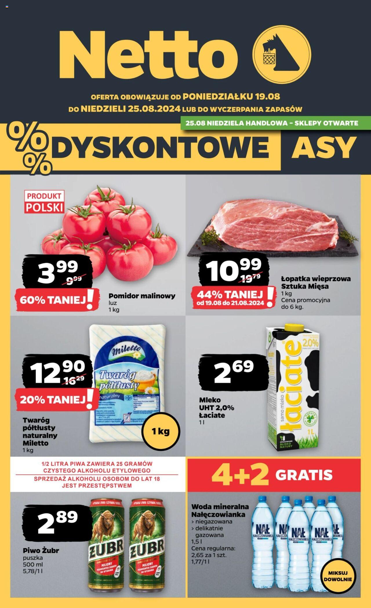 NETTO Gazetka ważna  od 19.08.2024 do 25.08.2024 strona 1