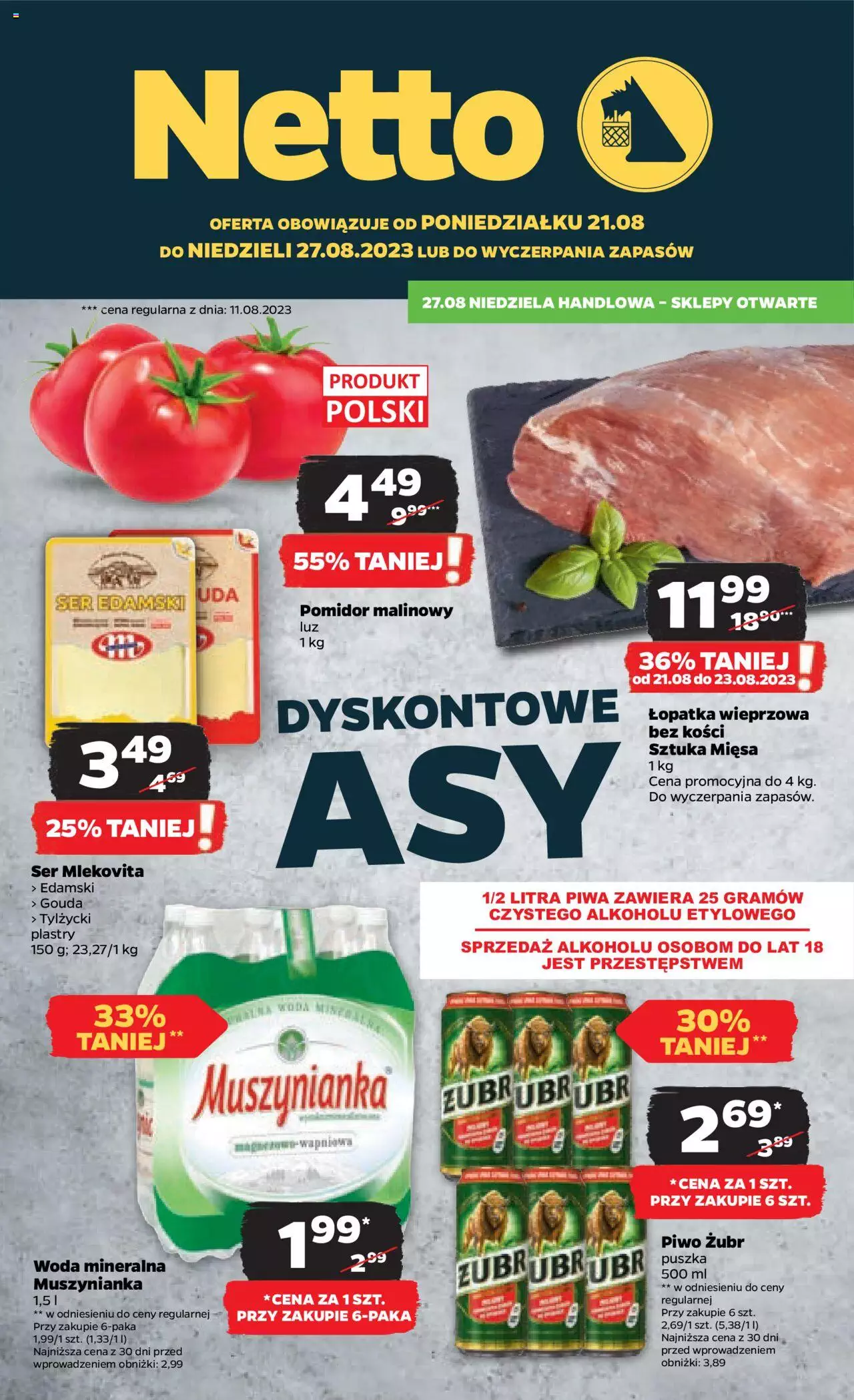NETTO Gazetka ważna od 21.08.2023 do 27.08.2023 strona 1