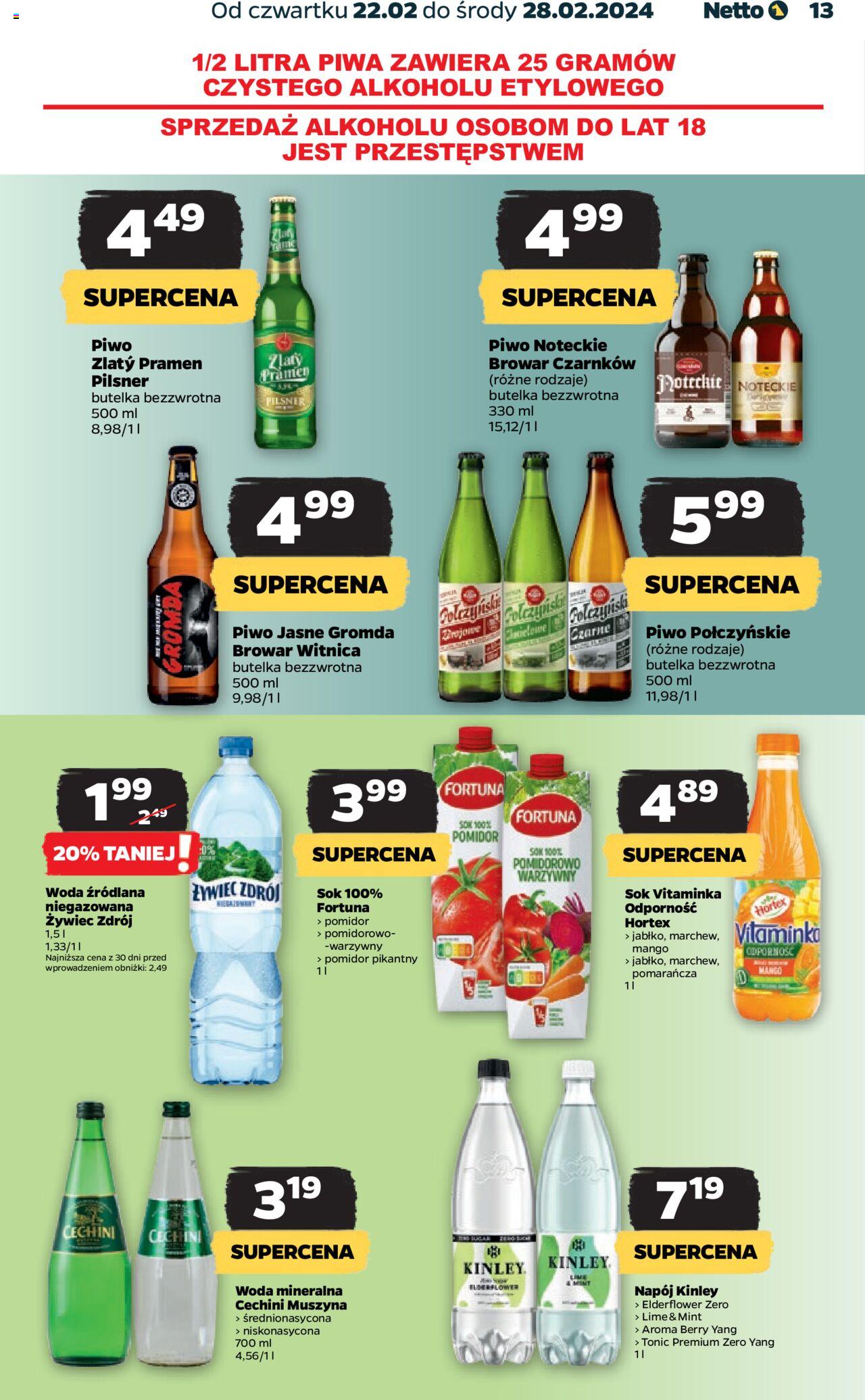 NETTO Gazetka ważna od 22.02.2024 do 28.02.2024 strona 13