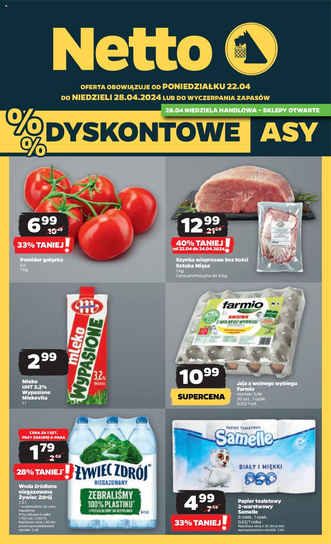 NETTO Gazetka ważna od 22.04.2024 do 28.04.2024 strona 1