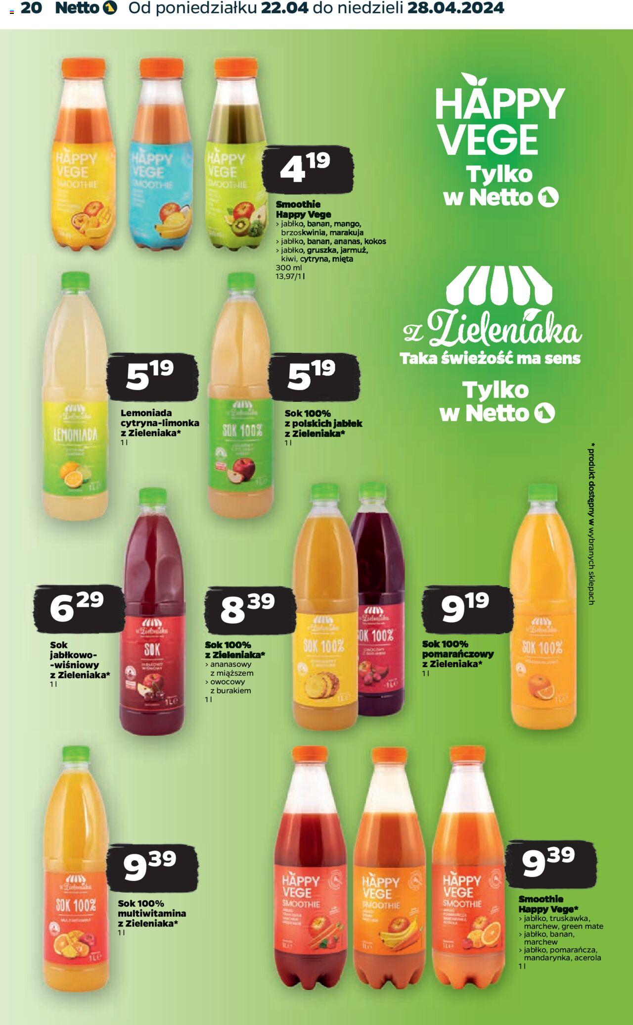NETTO Gazetka ważna od 22.04.2024 do 28.04.2024 strona 20
