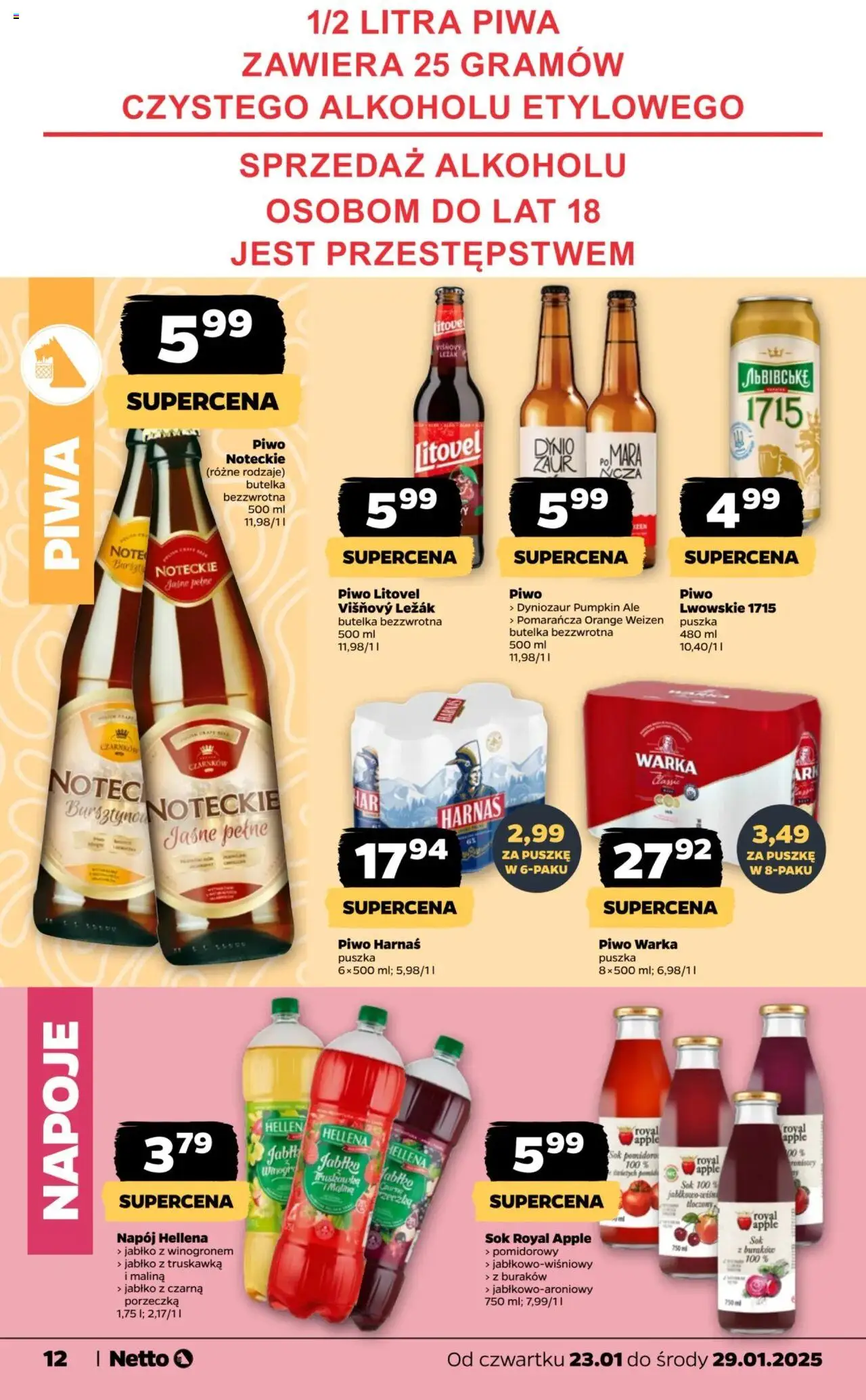 NETTO Gazetka ważna od 23.01.2025 do 29.01.2025 strona 12